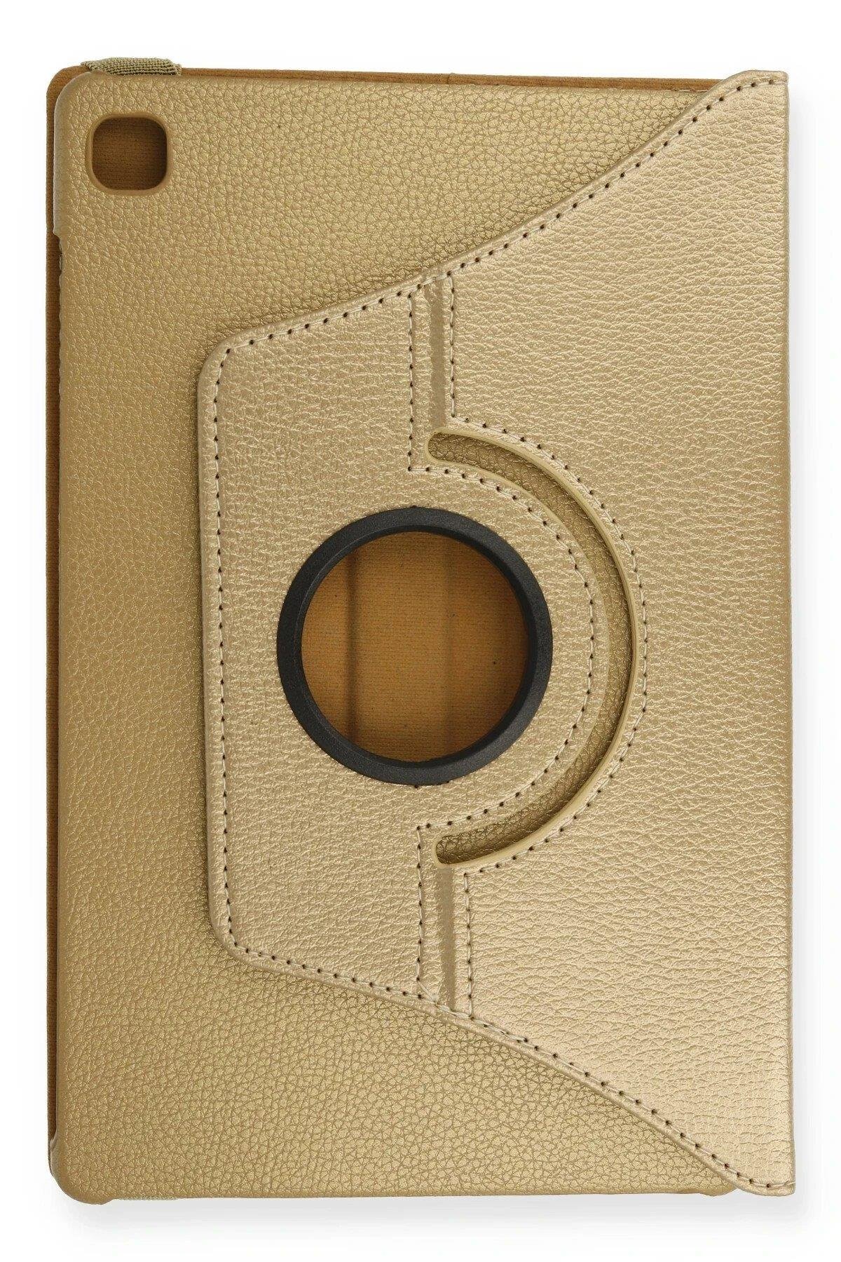 Newface Samsung Galaxy T500 Tab A7 10.4 Kılıf 360 Tablet Deri Kılıf - Gold