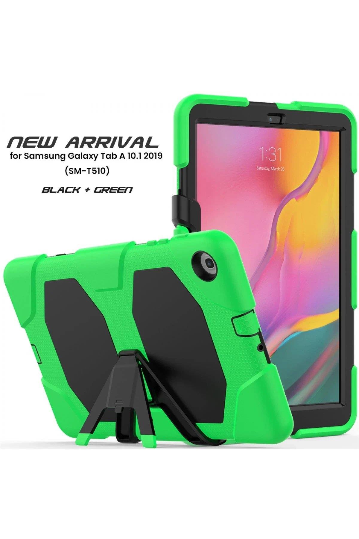 Newface Samsung Galaxy T510 Tab A 10.1 Kılıf Griffin Tablet Kapak - Yeşil