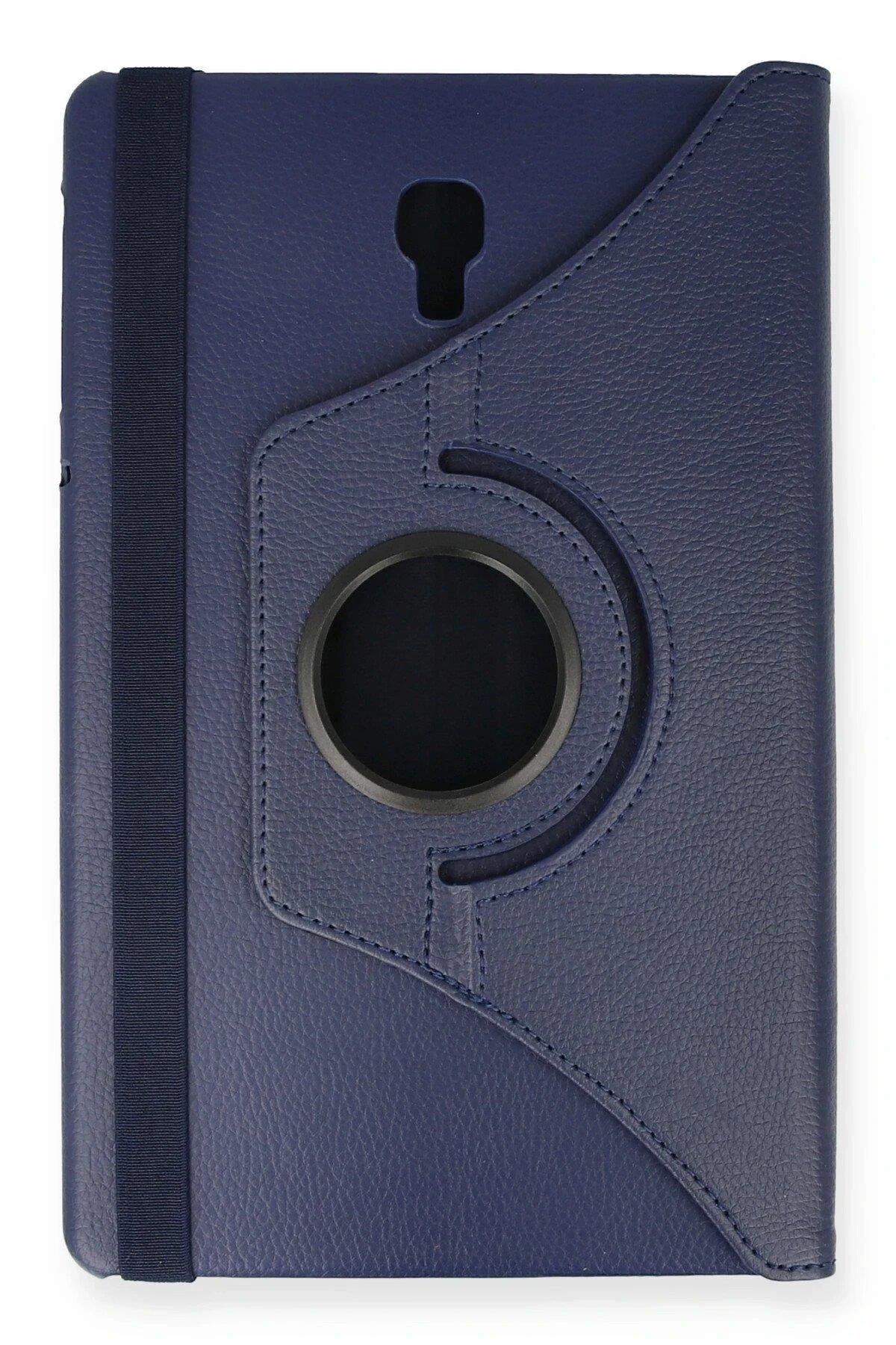Newface Samsung Galaxy T590 Tab A 10.5 Kılıf 360 Tablet Deri Kılıf - Lacivert