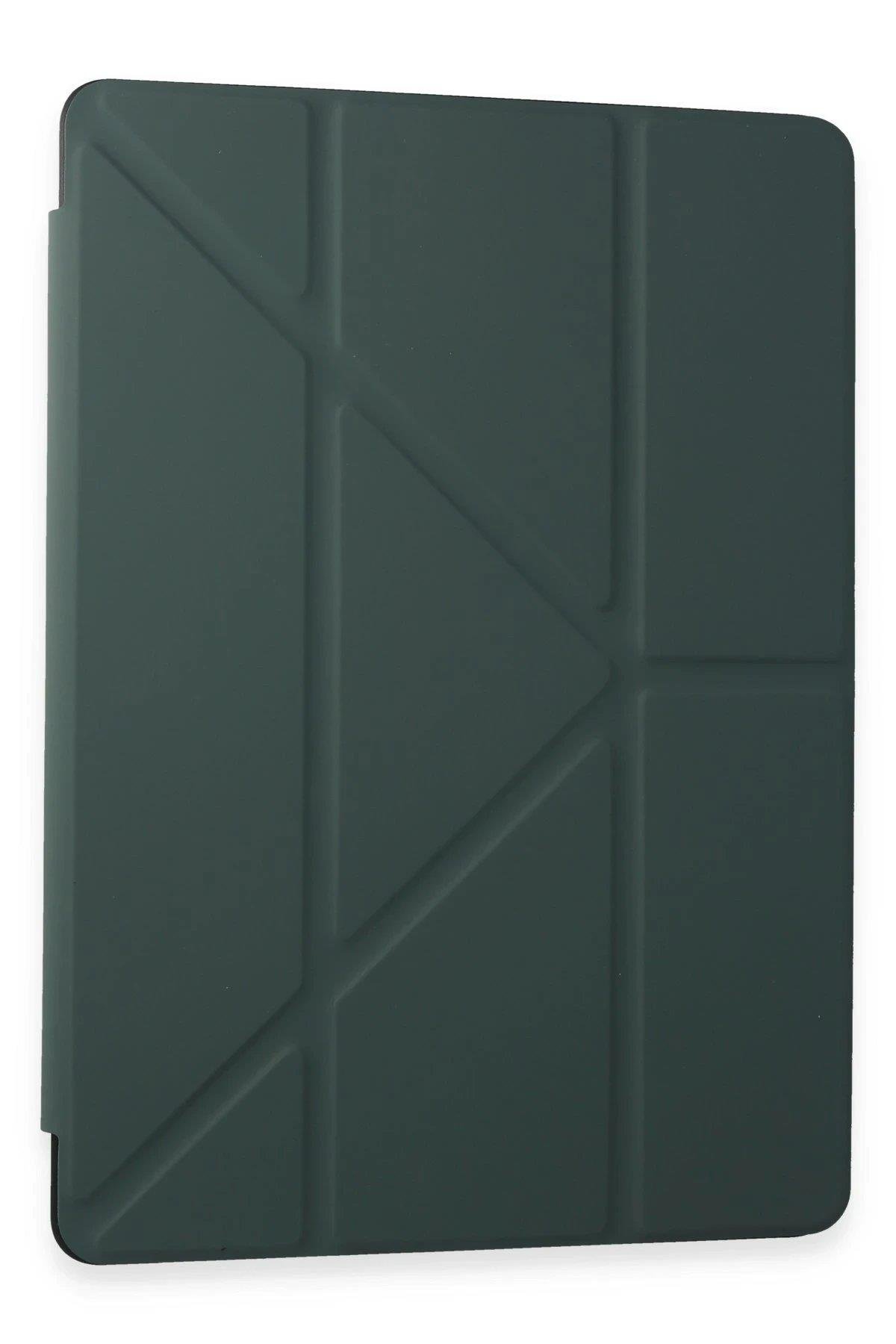 Newface Samsung Galaxy T870 Tab S7 11 Kılıf Kalemlikli Mars Tablet Kılıfı - Koyu Yeşil