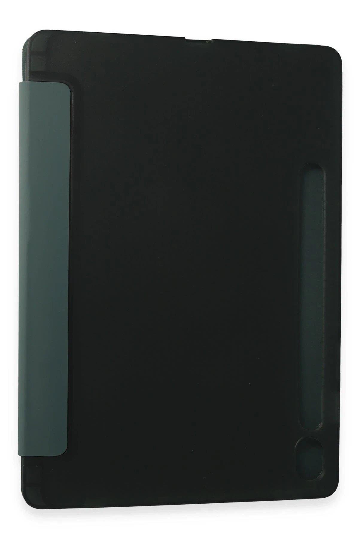 Newface Samsung Galaxy T870 Tab S7 11 Kılıf Kalemlikli Mars Tablet Kılıfı - Koyu Yeşil