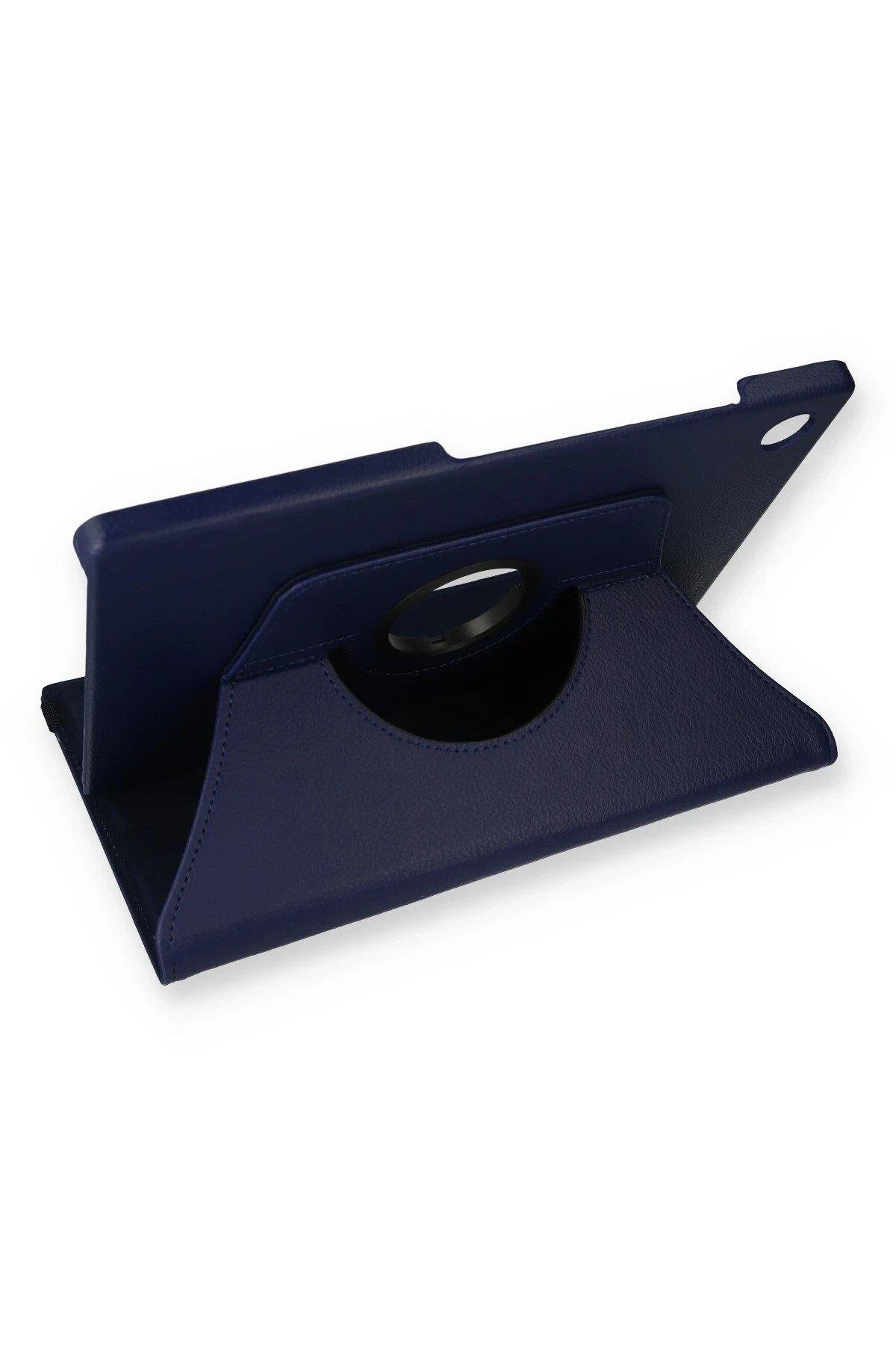 Newface Samsung Galaxy Tab A9 Kılıf 360 Tablet Deri Kılıf - Lacivert