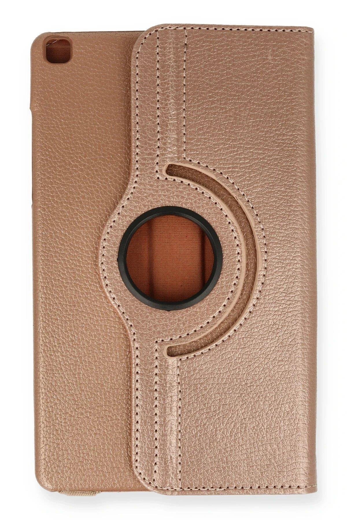 Newface Samsung Galaxy Tab A9 Kılıf 360 Tablet Deri Kılıf - Rose Gold