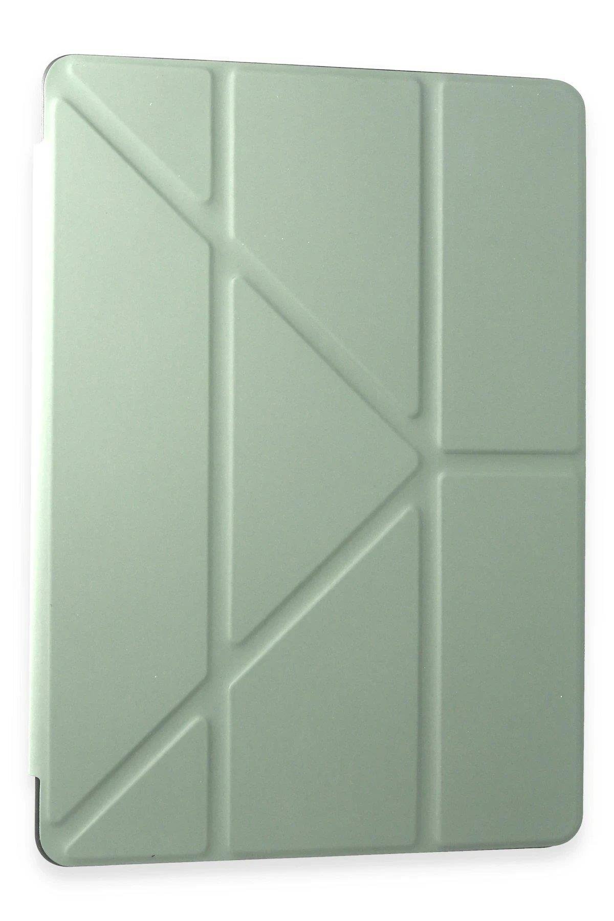 Newface Samsung Galaxy Tab A9 Kılıf Kalemlikli Mars Tablet Kılıfı - Açık Yeşil