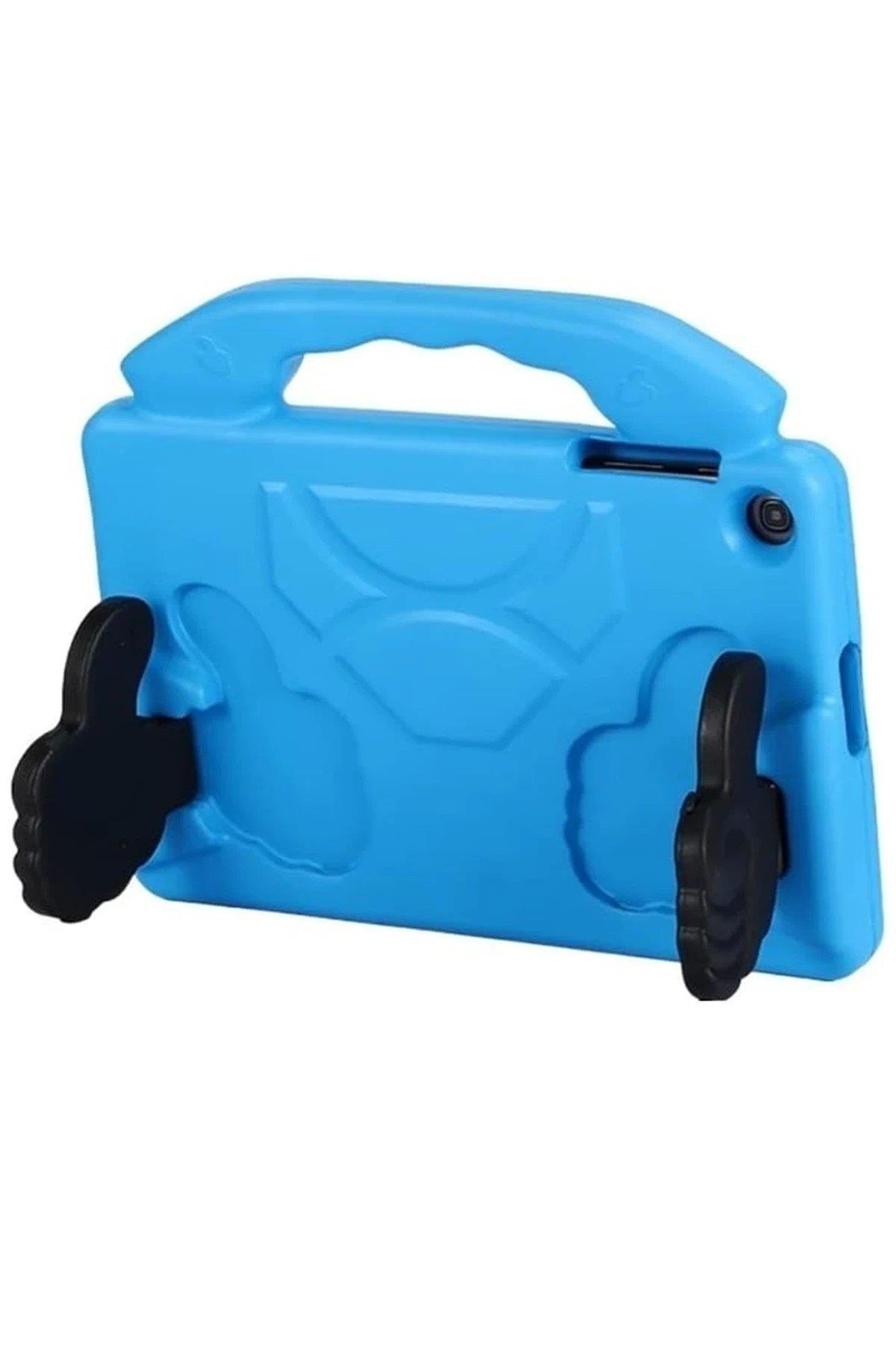 Newface Samsung Galaxy Tab A9 Plus Kılıf Like Stantlı Tablet Silikon - Mavi