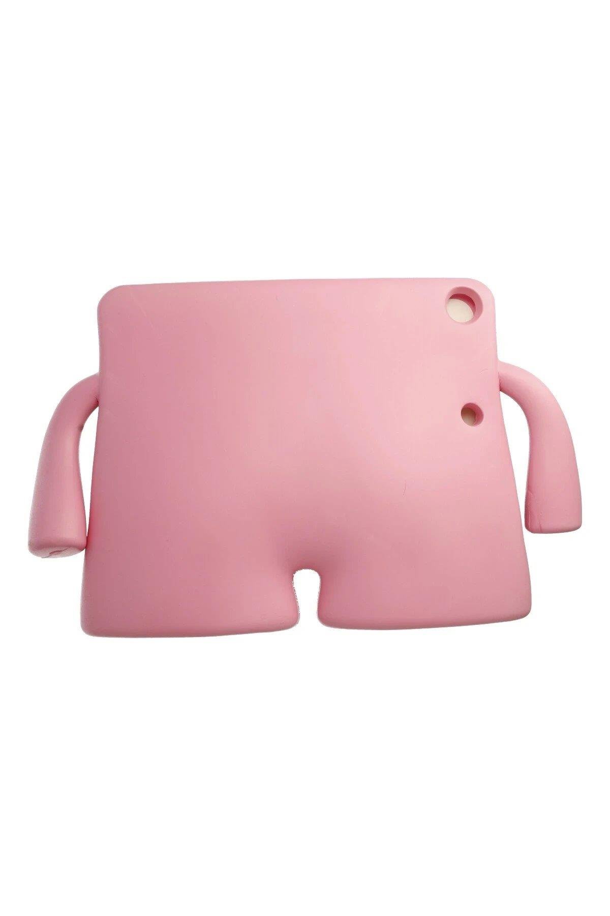 Newface Samsung Galaxy Tab A9 Plus Kılıf Karakter Tablet Silikon - Açık Pembe