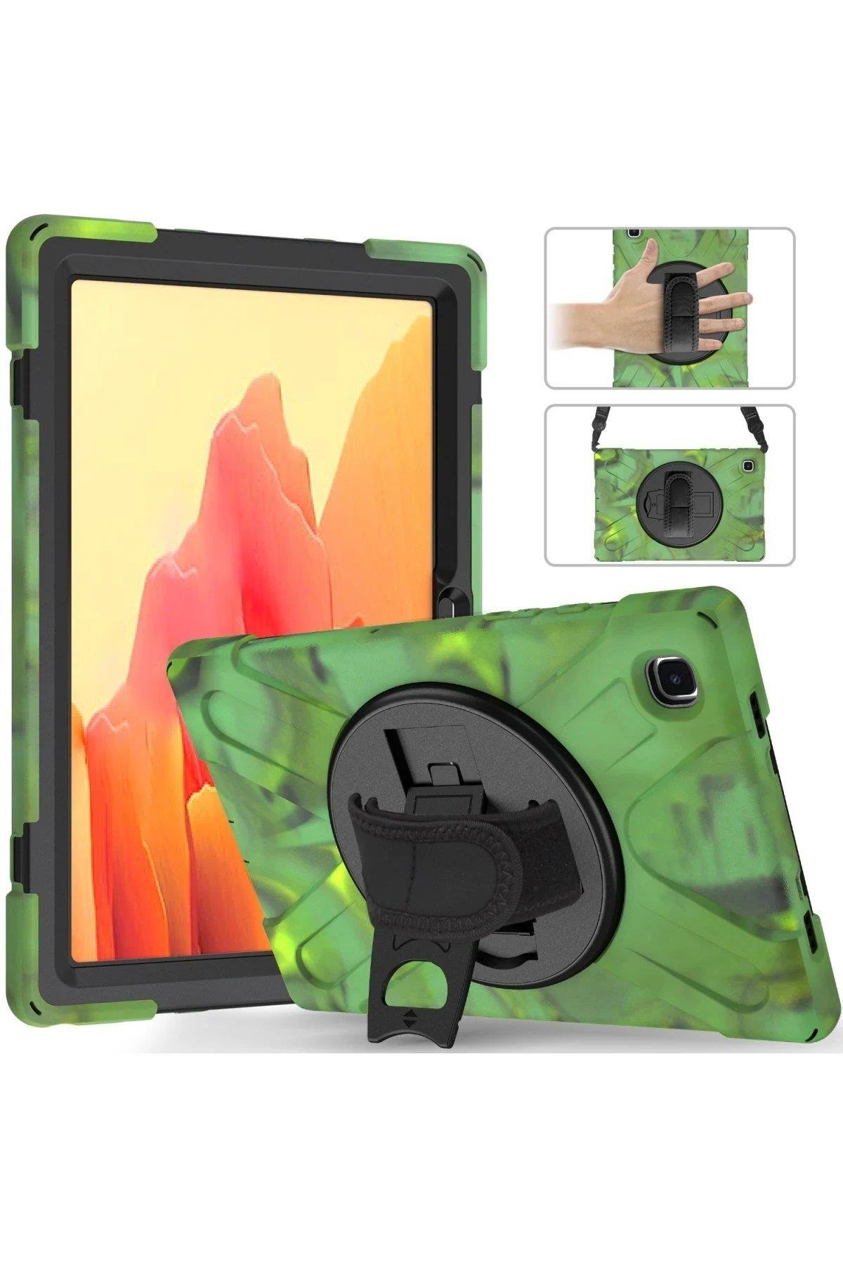 Newface Samsung Galaxy X200 Tab A8 10.5 Kılıf Amazing Tablet Kapak - Kamuflaj