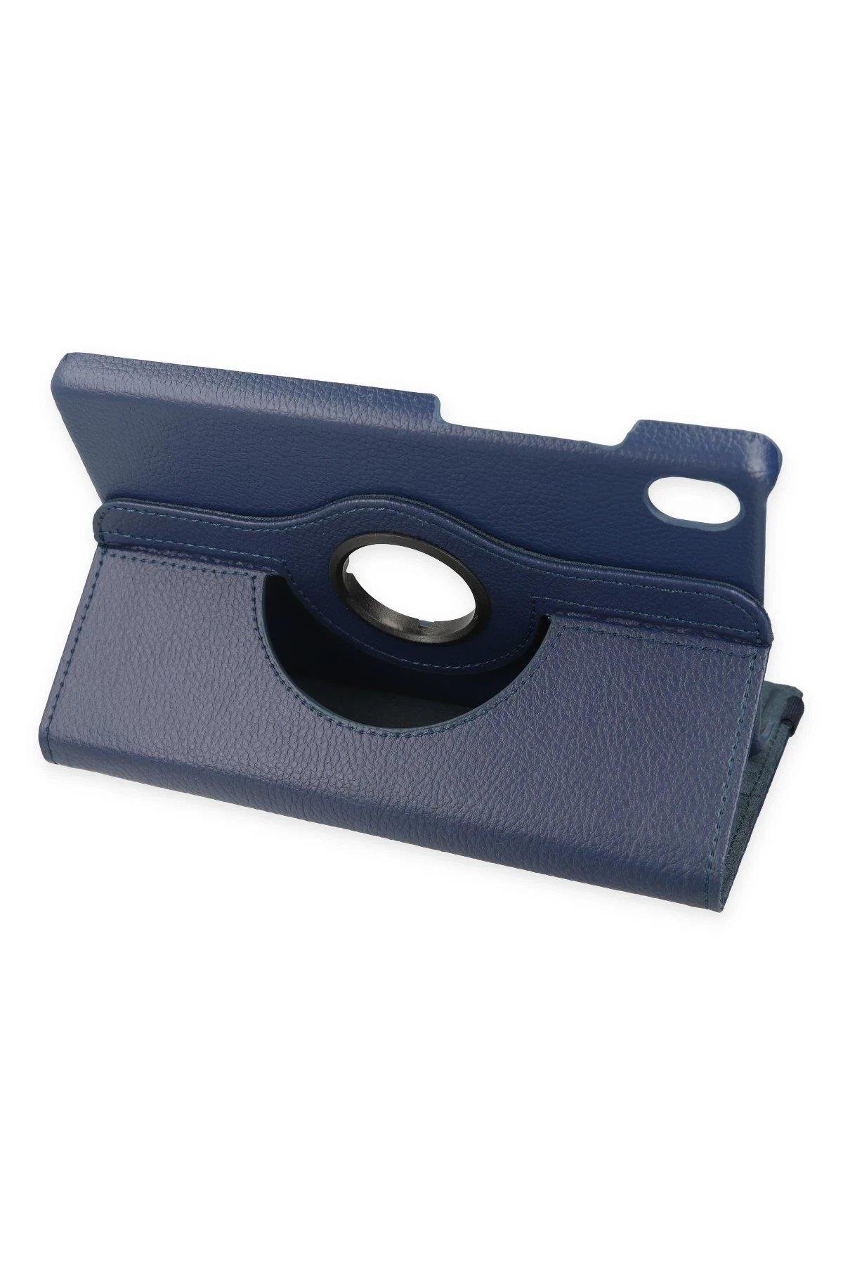 Newface Samsung Galaxy X510 Tab S9 FE 11 Kılıf 360 Tablet Deri Kılıf - Lacivert