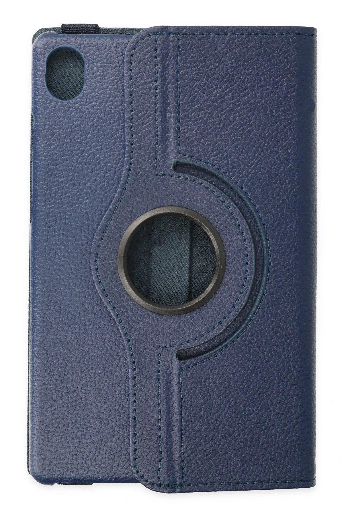 Newface Samsung Galaxy X510 Tab S9 FE 11 Kılıf 360 Tablet Deri Kılıf - Lacivert