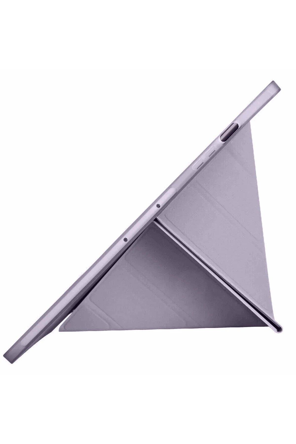 Newface Samsung Galaxy X610 Tab S9 FE Plus 12.4 Kılıf Kalemlikli Mars Tablet Kılıfı - Açık Mor