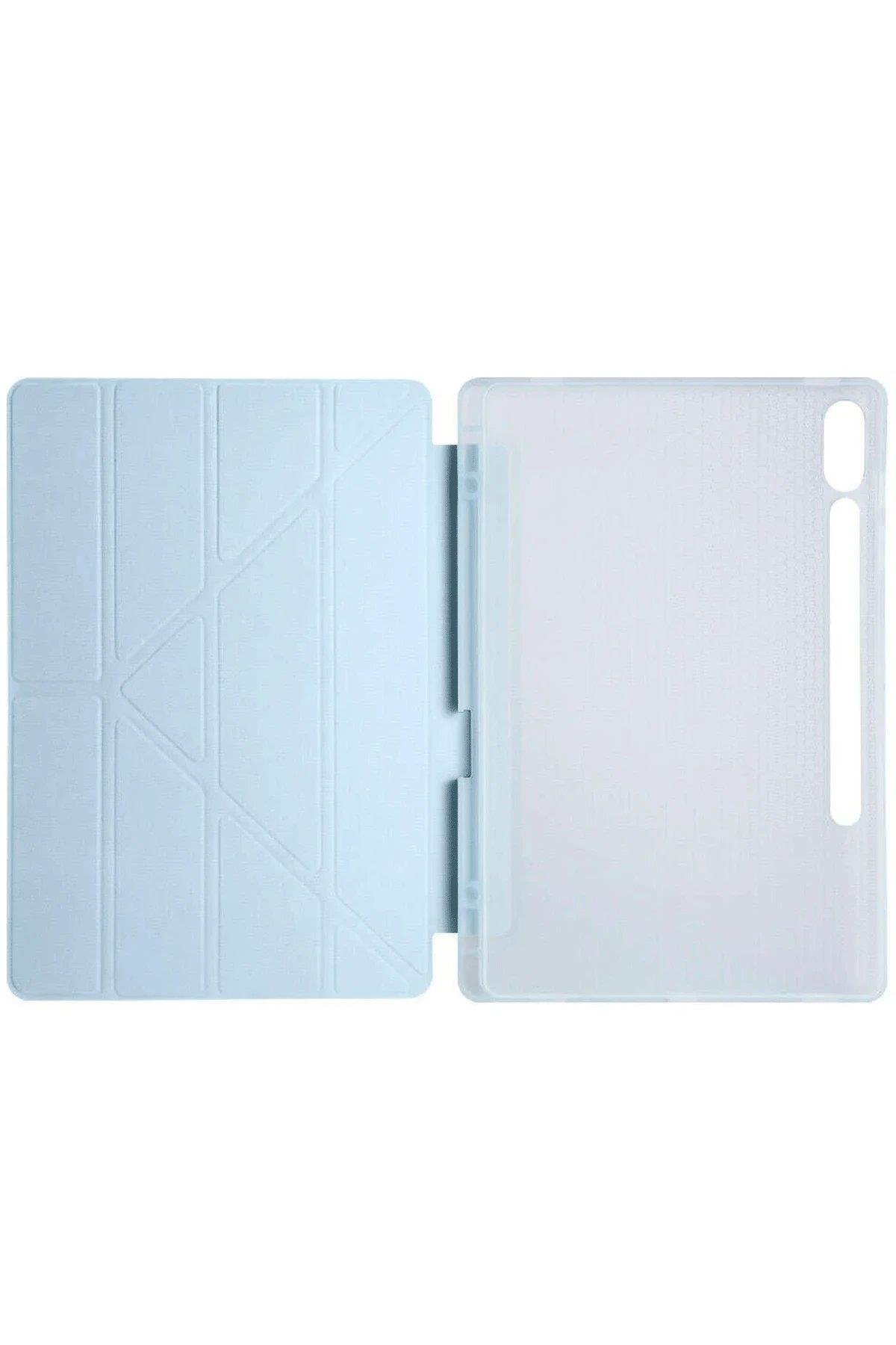 Newface Samsung Galaxy X610 Tab S9 FE Plus 12.4 Kılıf Kalemlikli Mars Tablet Kılıfı - Mavi