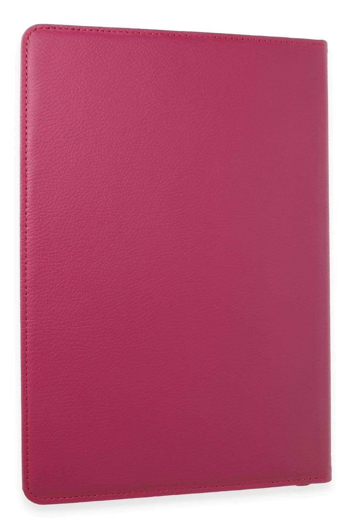 Newface Samsung Galaxy X610 Tab S9 FE Plus 12.4 Kılıf 360 Tablet Deri Kılıf - Pembe