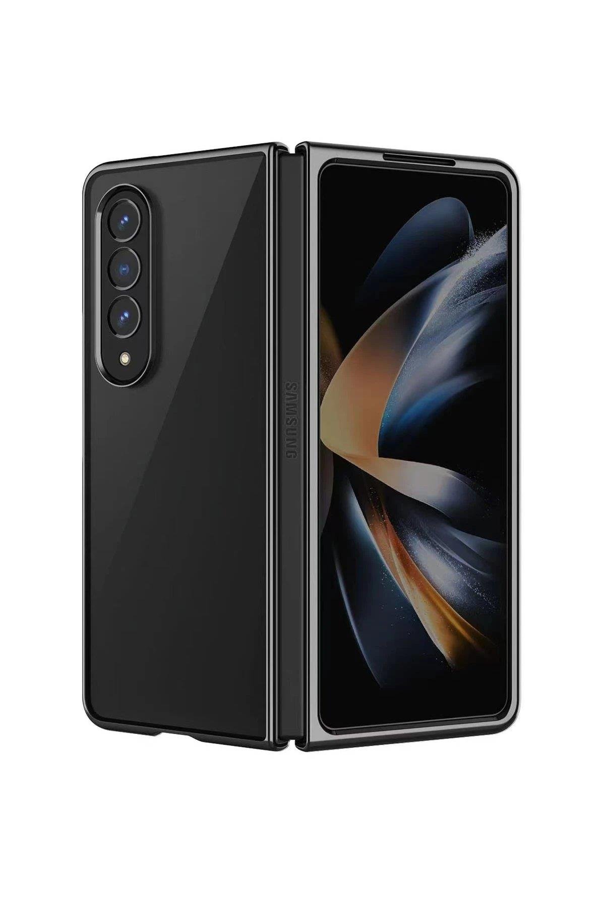 Newface Samsung Galaxy Z Fold 4 Kılıf Fold Element Kapak - Siyah