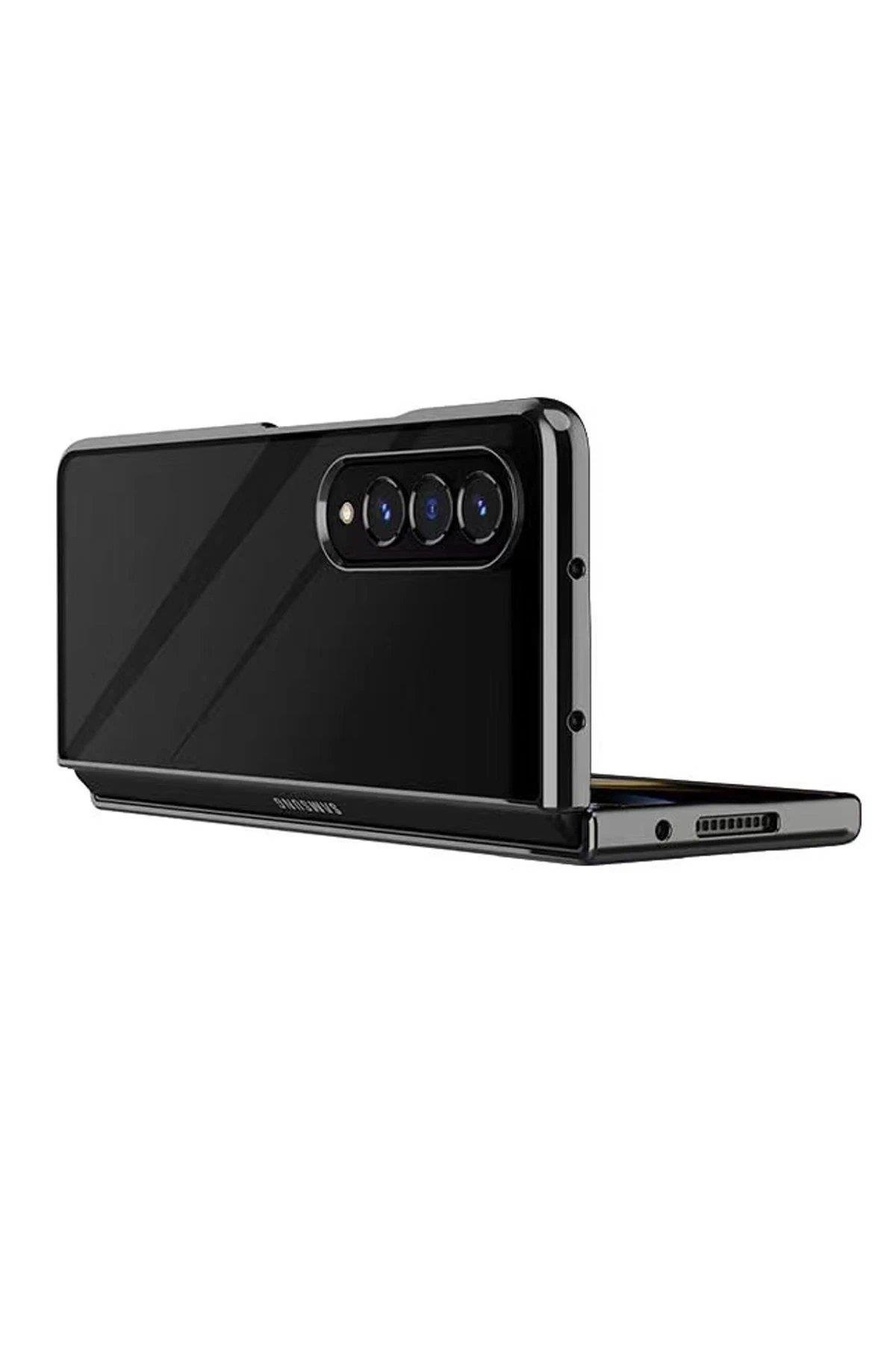 Newface Samsung Galaxy Z Fold 4 Kılıf Fold Element Kapak - Siyah