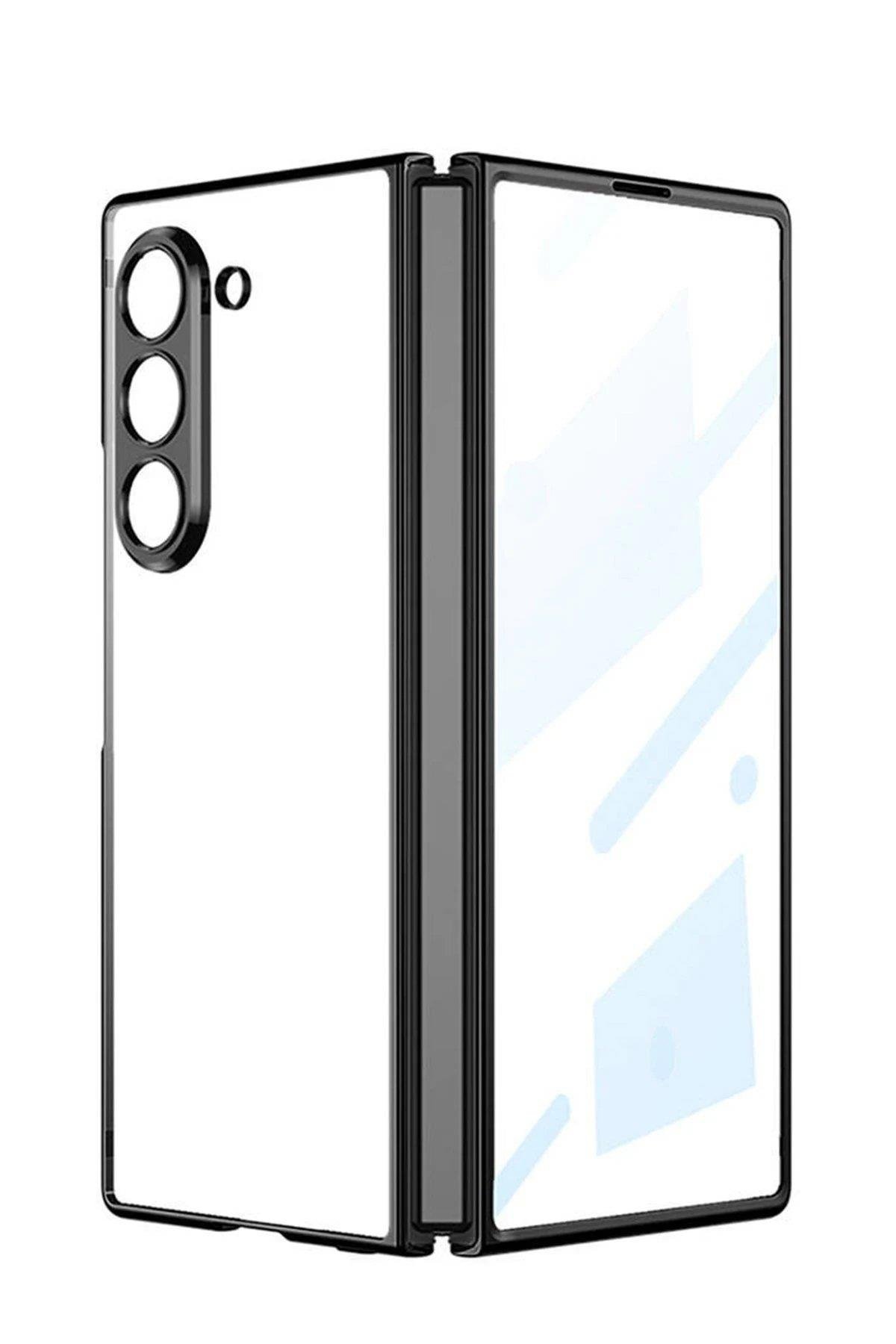 Newface Samsung Galaxy Z Fold 5 Kılıf Fold Element Kapak - Siyah