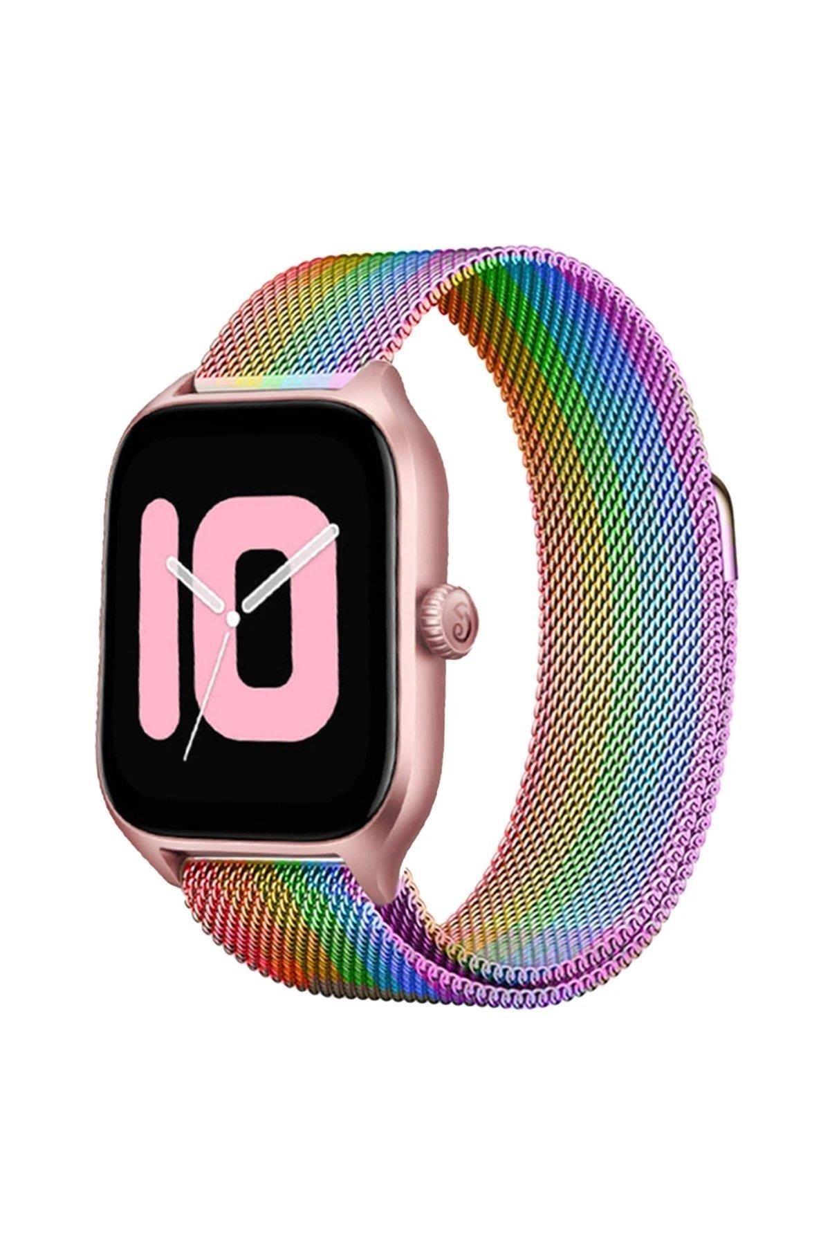 Newface Watch 20mm Metal Mıknatıslı Kordon - Gökkuşağı