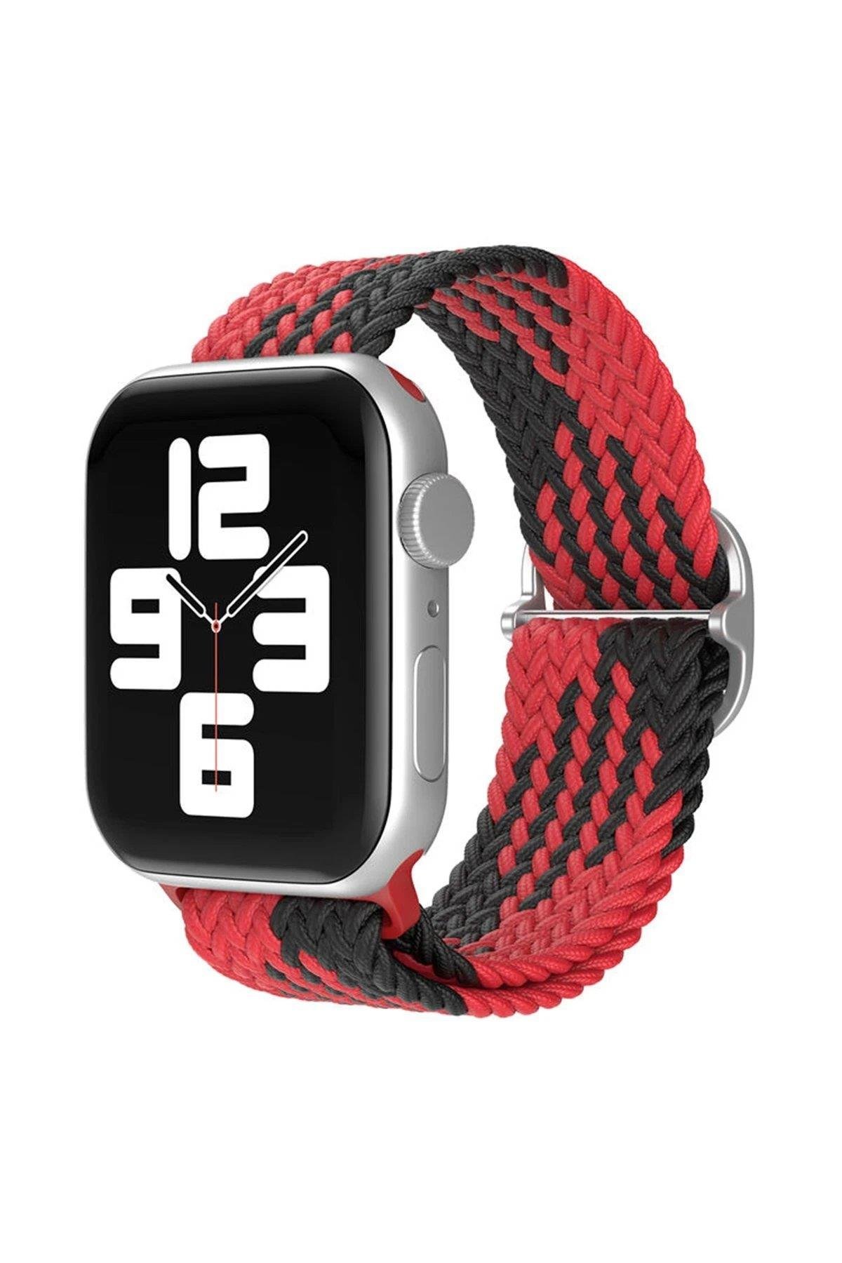 Newface Watch 20mm Star Kordon - Kırmızı-Siyah