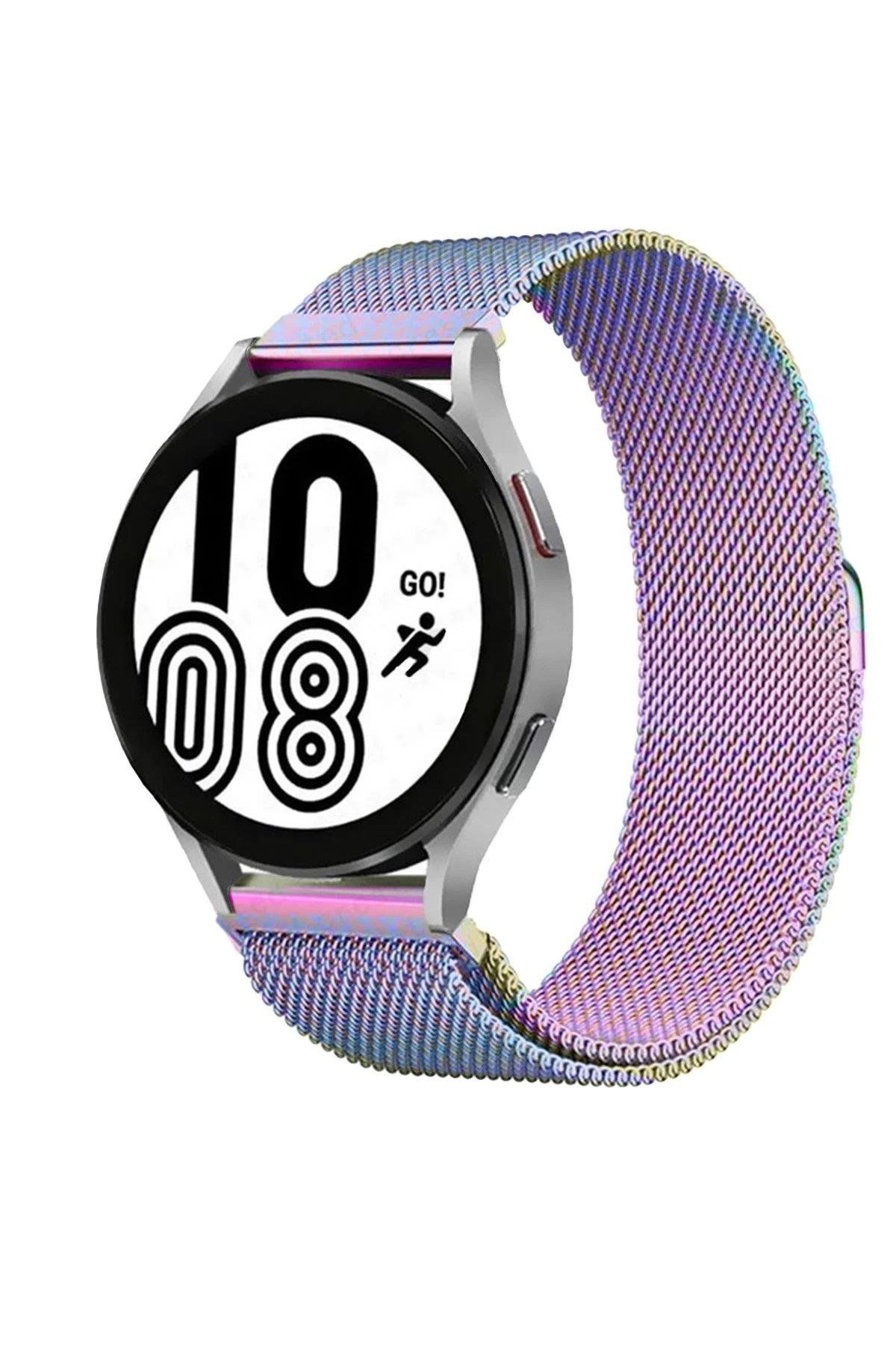 Newface Watch 22mm Metal Mıknatıslı Kordon - Rainbow