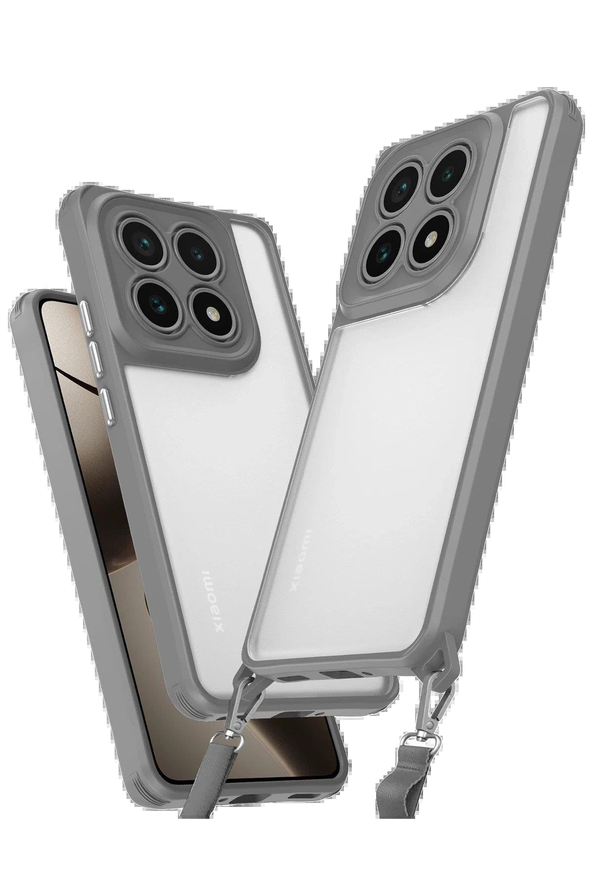 Newface Xiaomi Mi 14T Pro Kılıf Penta Silikon Kılıf - Titan Gri