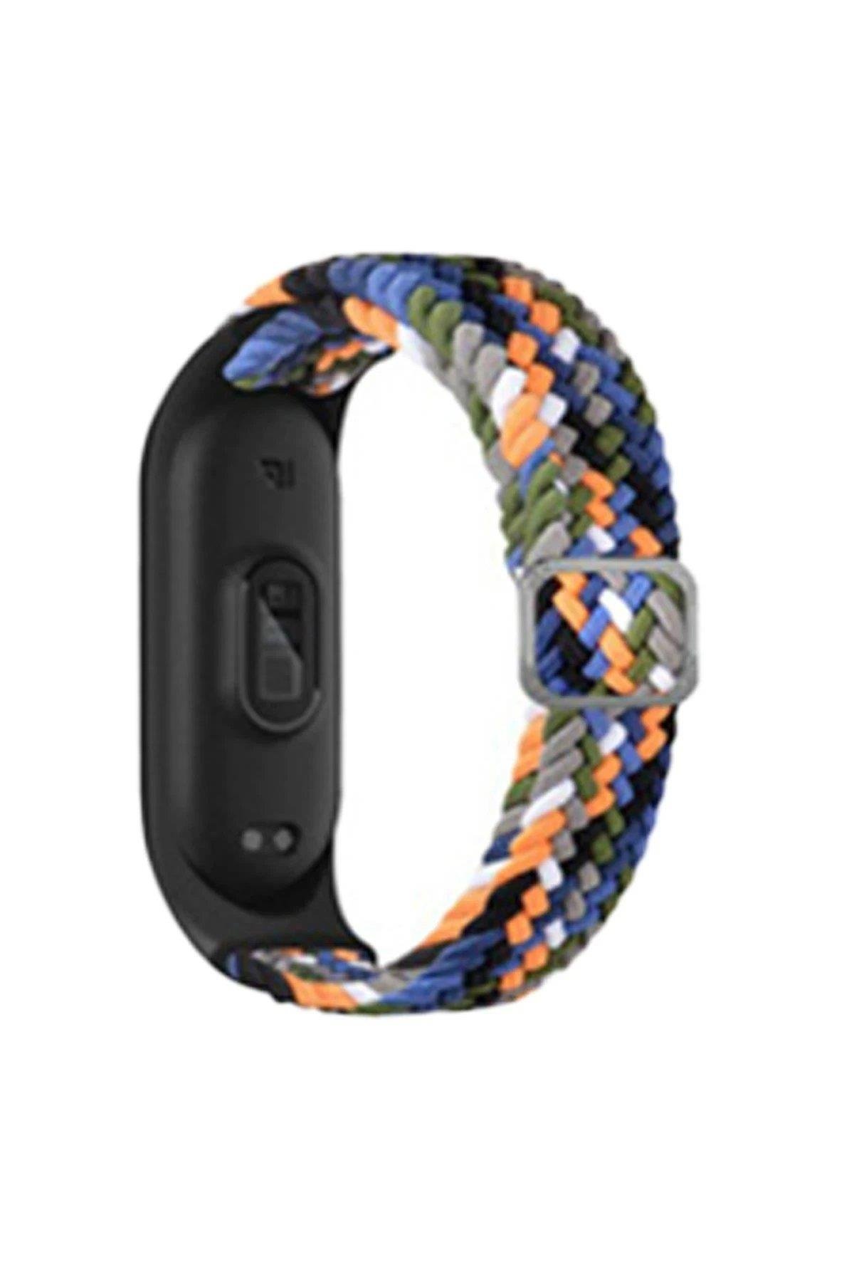Newface Xiaomi Mi Band 7 Star Kordon - Gri-Turuncu