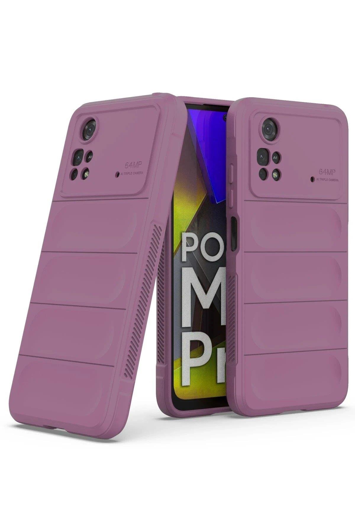 Newface Xiaomi Poco M4 Pro 4G Kılıf Optimum Silikon - Mor