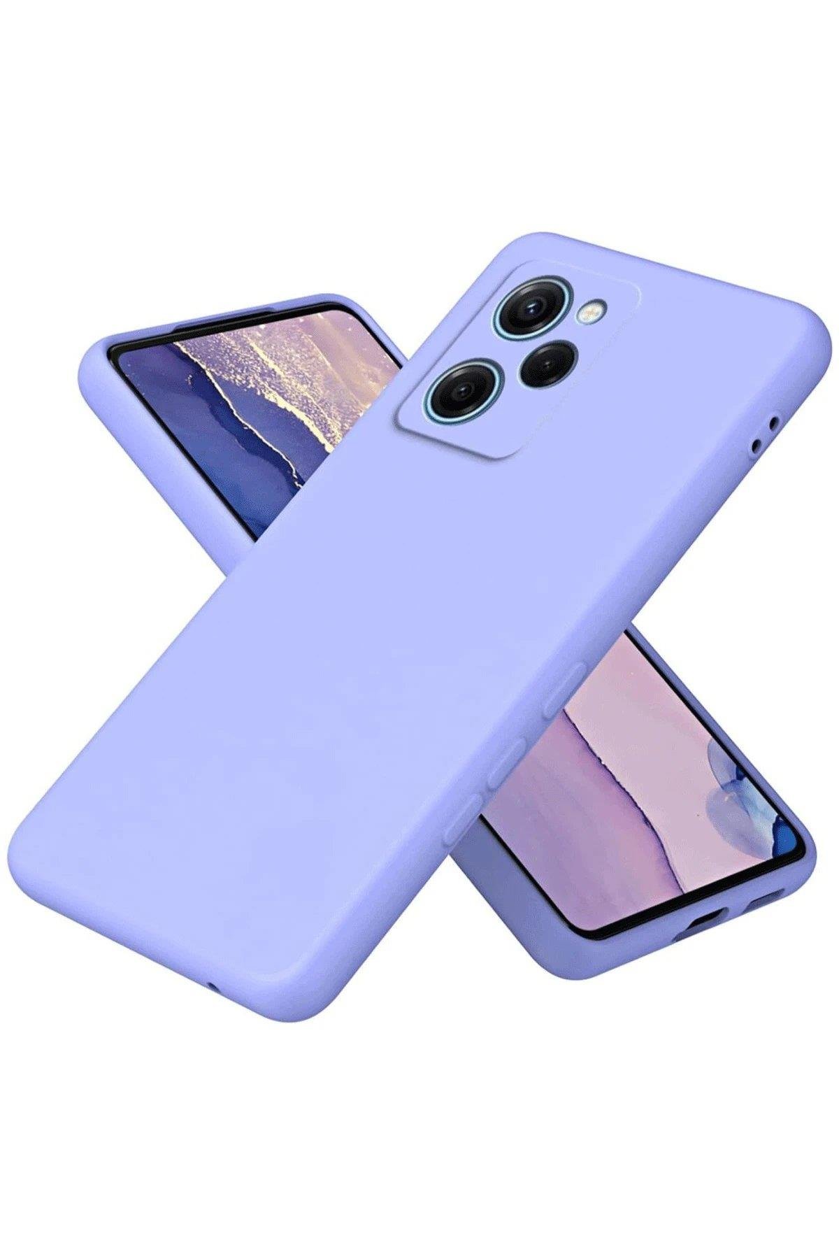Newface Xiaomi Poco X5 Pro 5G Nano içi Kadife Silikon - Lila