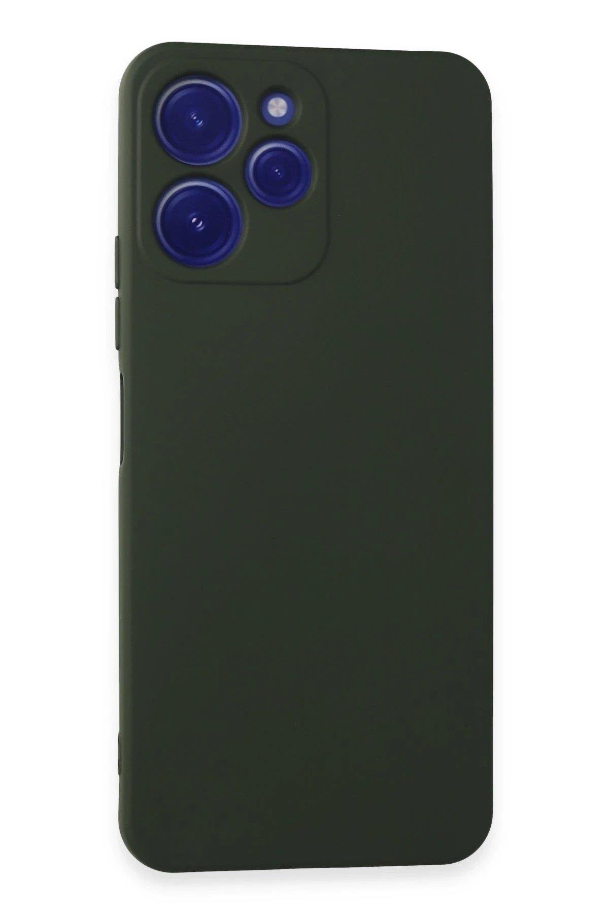 Newface Xiaomi Redmi 12 Kılıf Nano içi Kadife Silikon - Koyu Yeşil