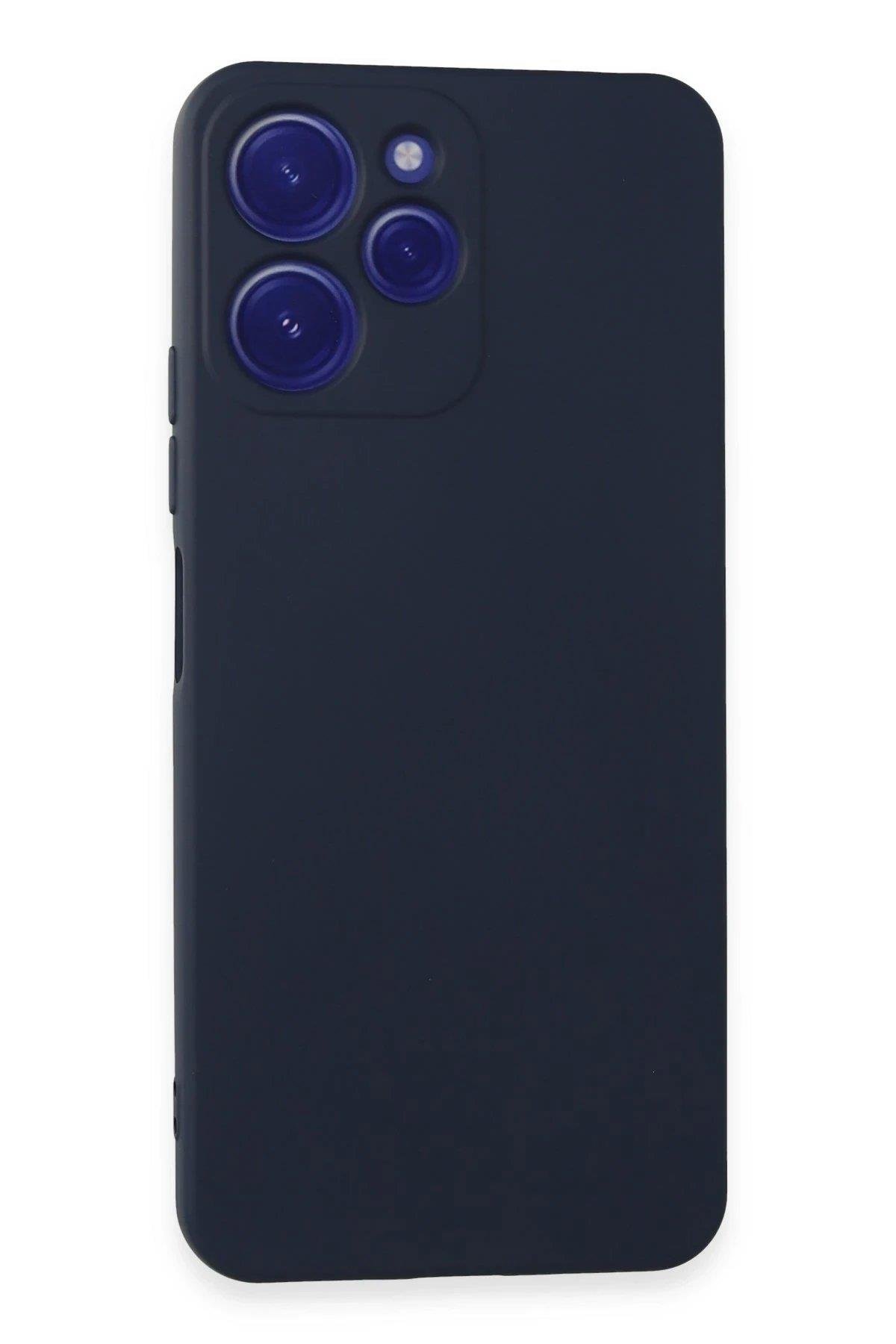 Newface Xiaomi Redmi 12 Kılıf Nano içi Kadife Silikon - Lacivert