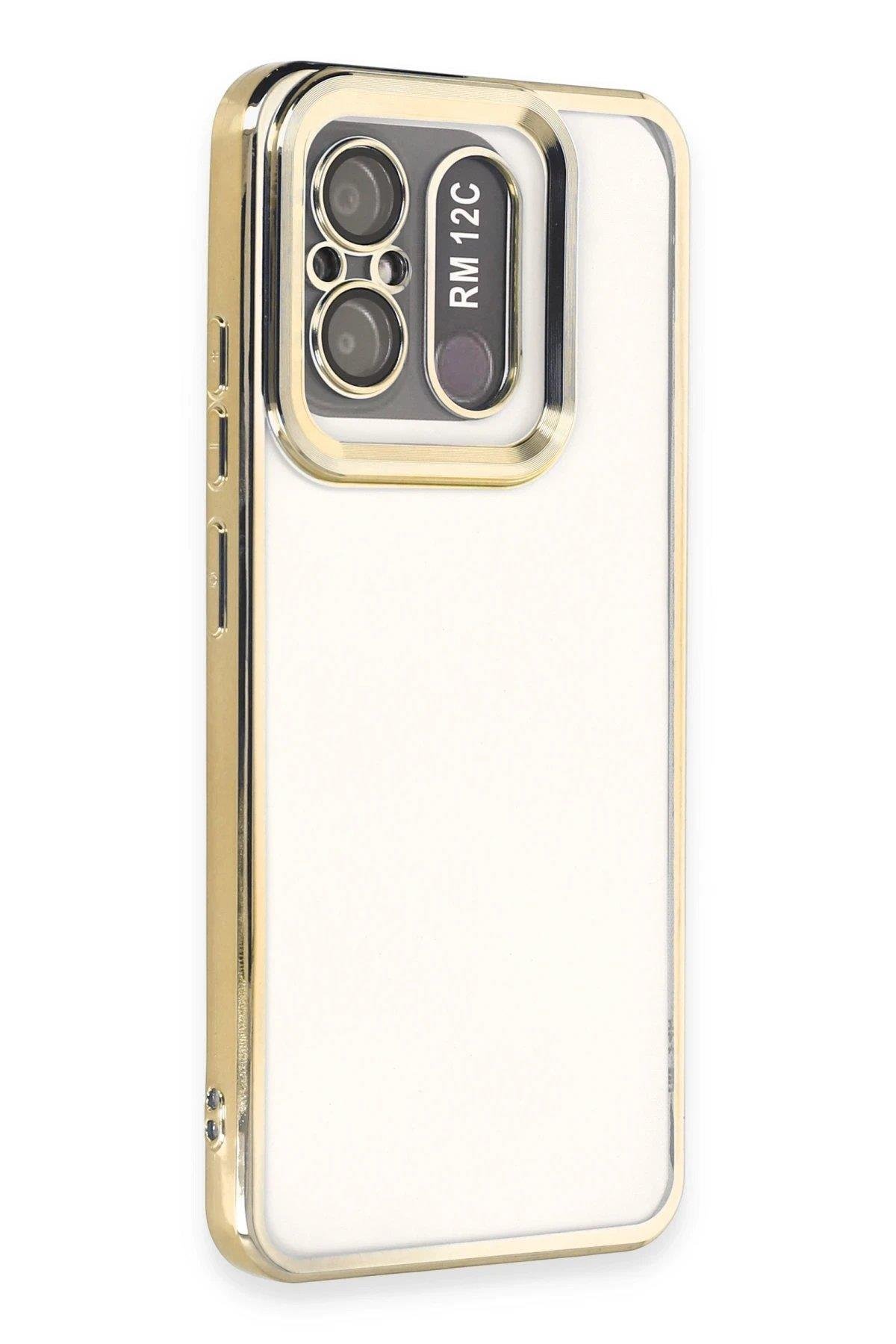 Newface Xiaomi Redmi 12C Kılıf Slot Silikon - Gold