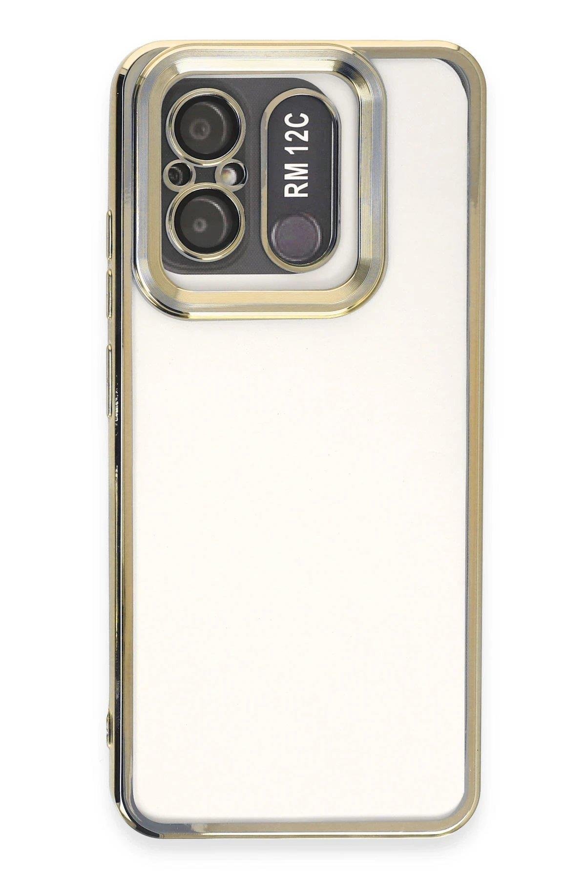 Newface Xiaomi Redmi 12C Kılıf Slot Silikon - Gold