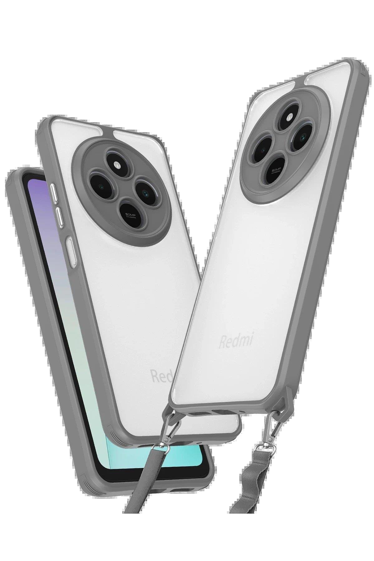 Newface Xiaomi Redmi 14C Kılıf Penta Silikon Kılıf - Titan Gri