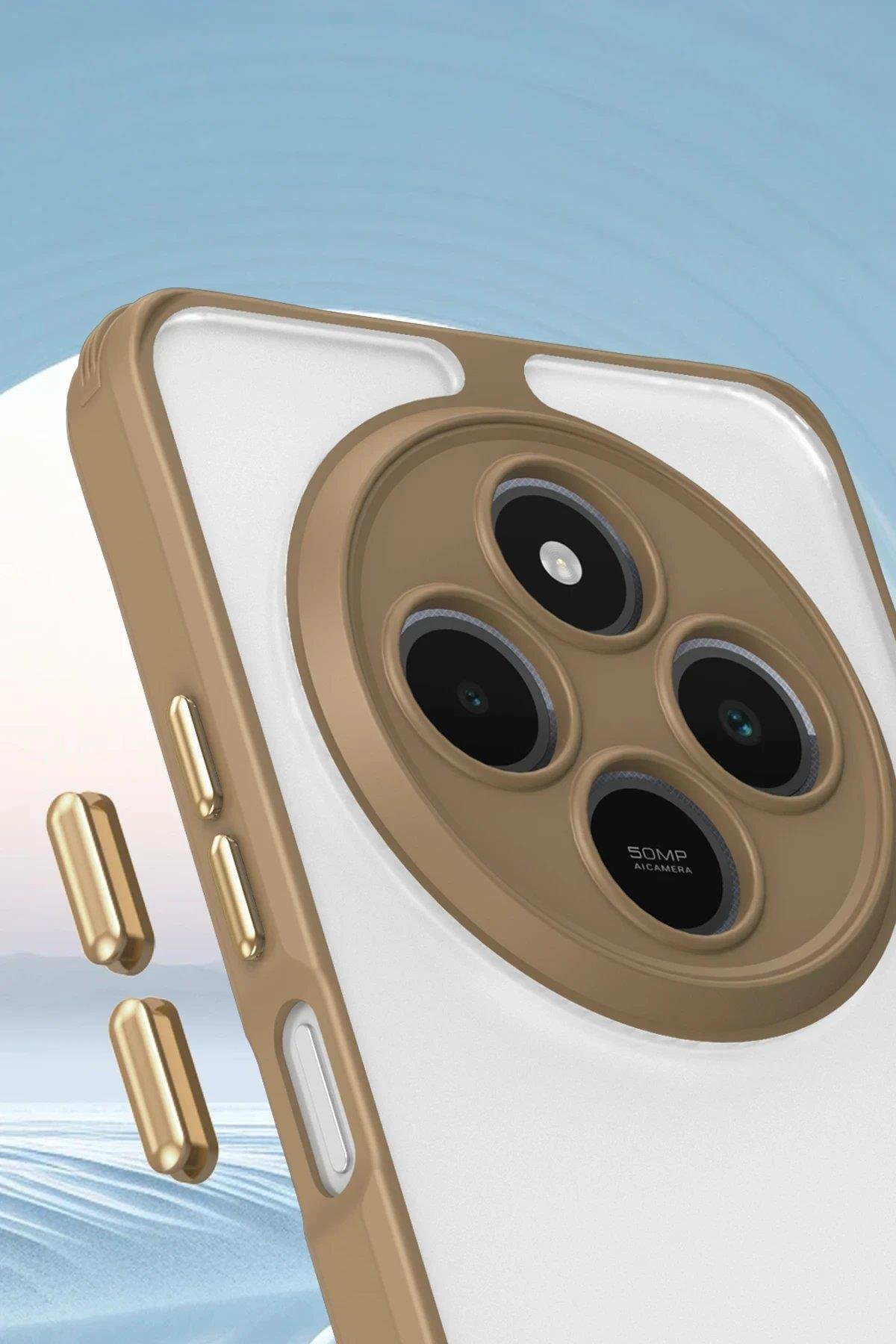 Newface Xiaomi Redmi 14C Kılıf Penta Silikon Kılıf - Titan Gri