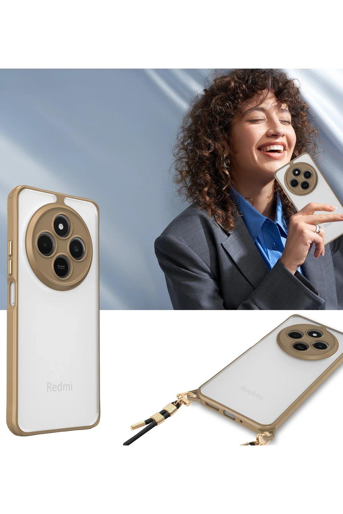 Newface Xiaomi Redmi 14C Kılıf Penta Silikon Kılıf - Titan Gri