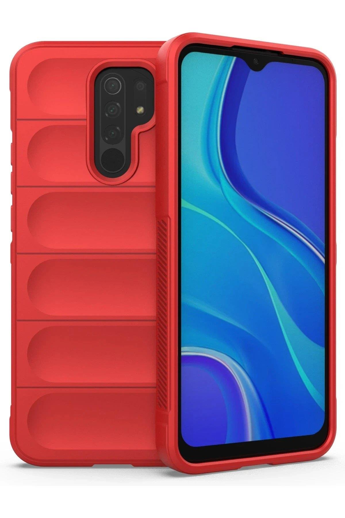 Newface Xiaomi Redmi 9 Kılıf Optimum Silikon - Kırmızı