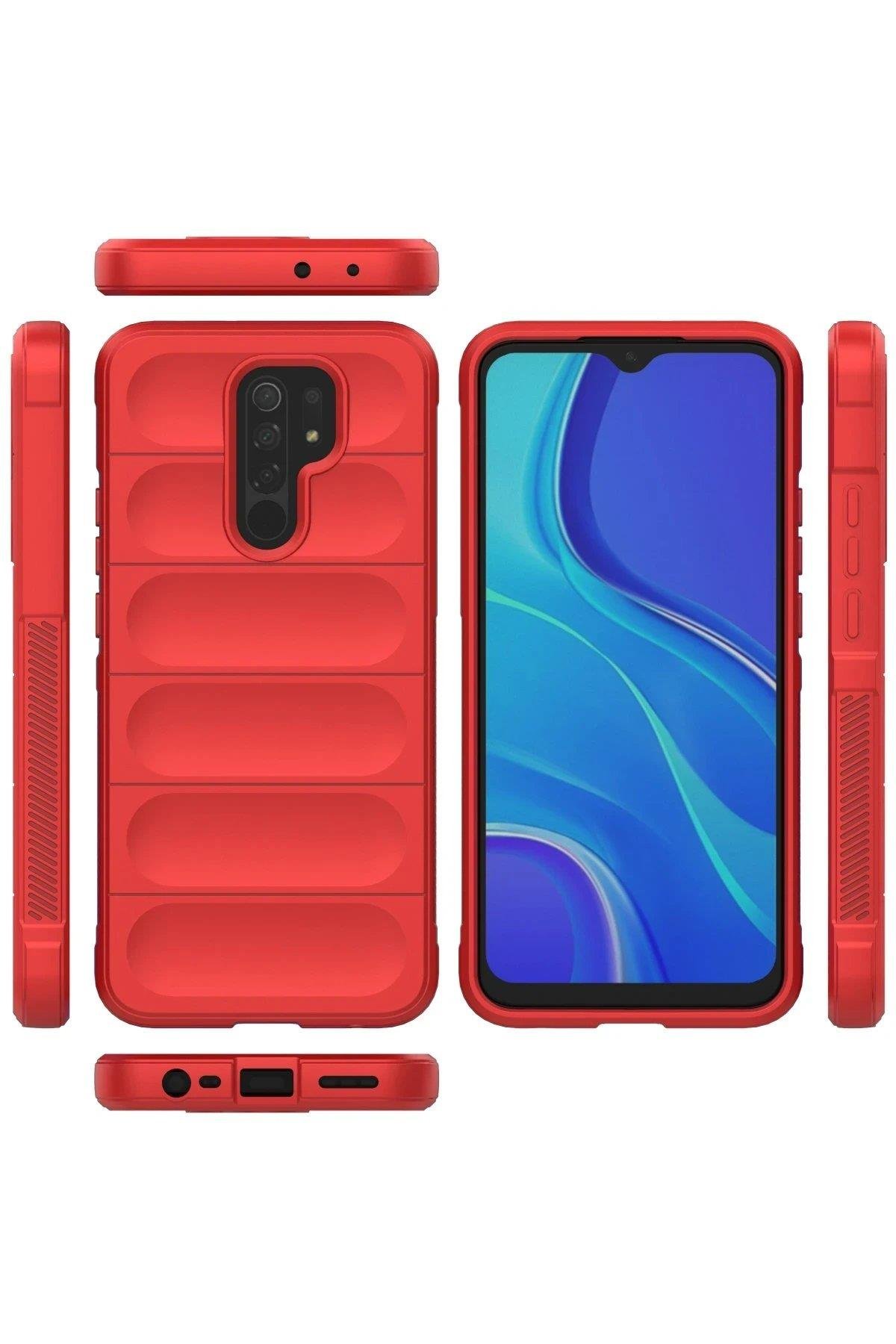 Newface Xiaomi Redmi 9 Kılıf Optimum Silikon - Kırmızı