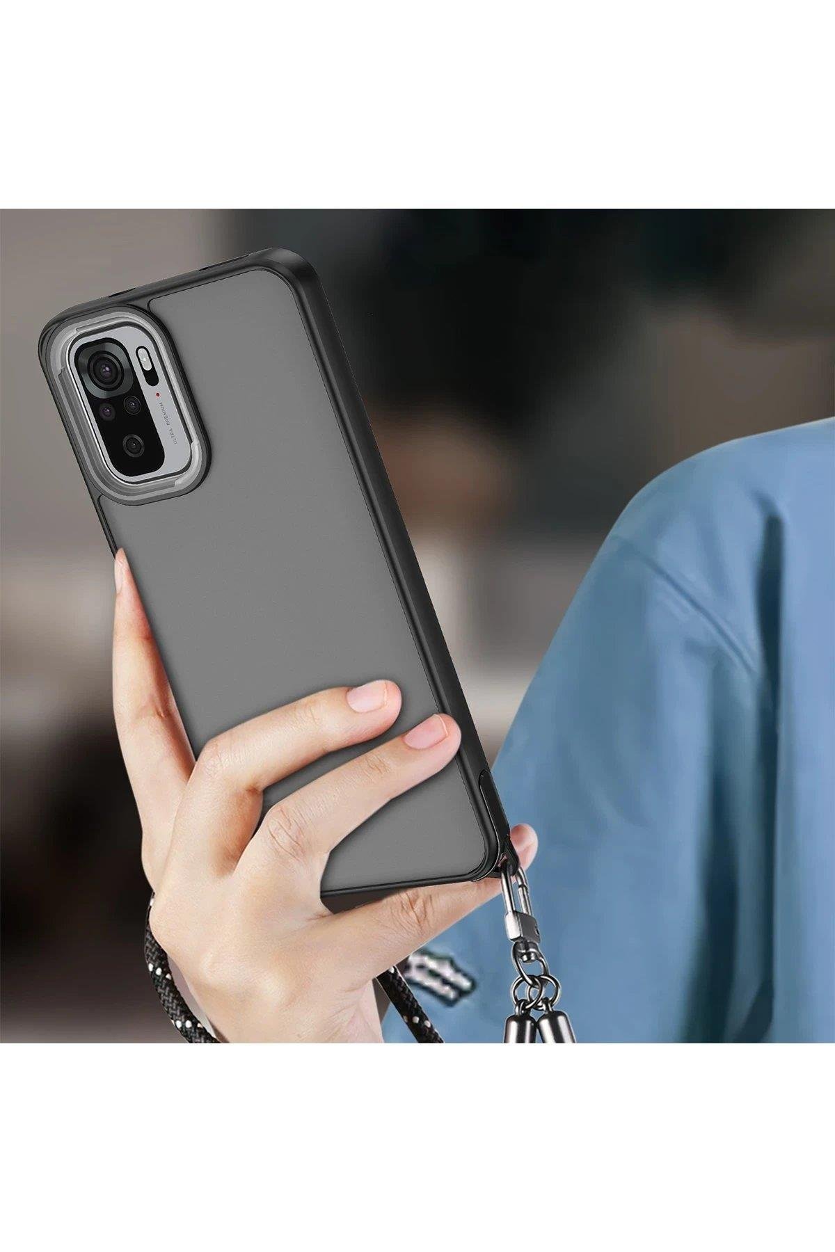 Newface Xiaomi Redmi Note 10 Pro Kılıf Elegant Kapak - Titan Gri