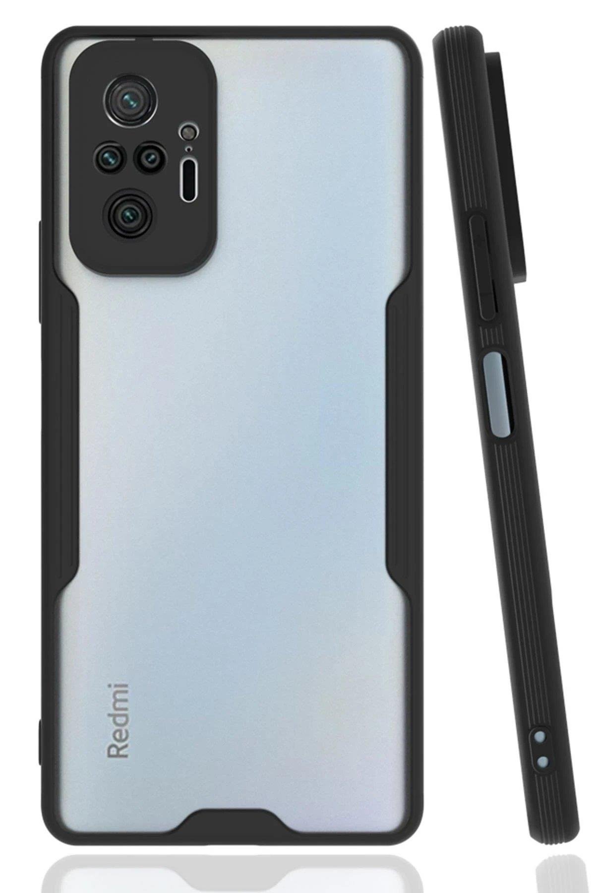 Newface Xiaomi Redmi Note 10 Pro Kılıf Platin Silikon - Siyah