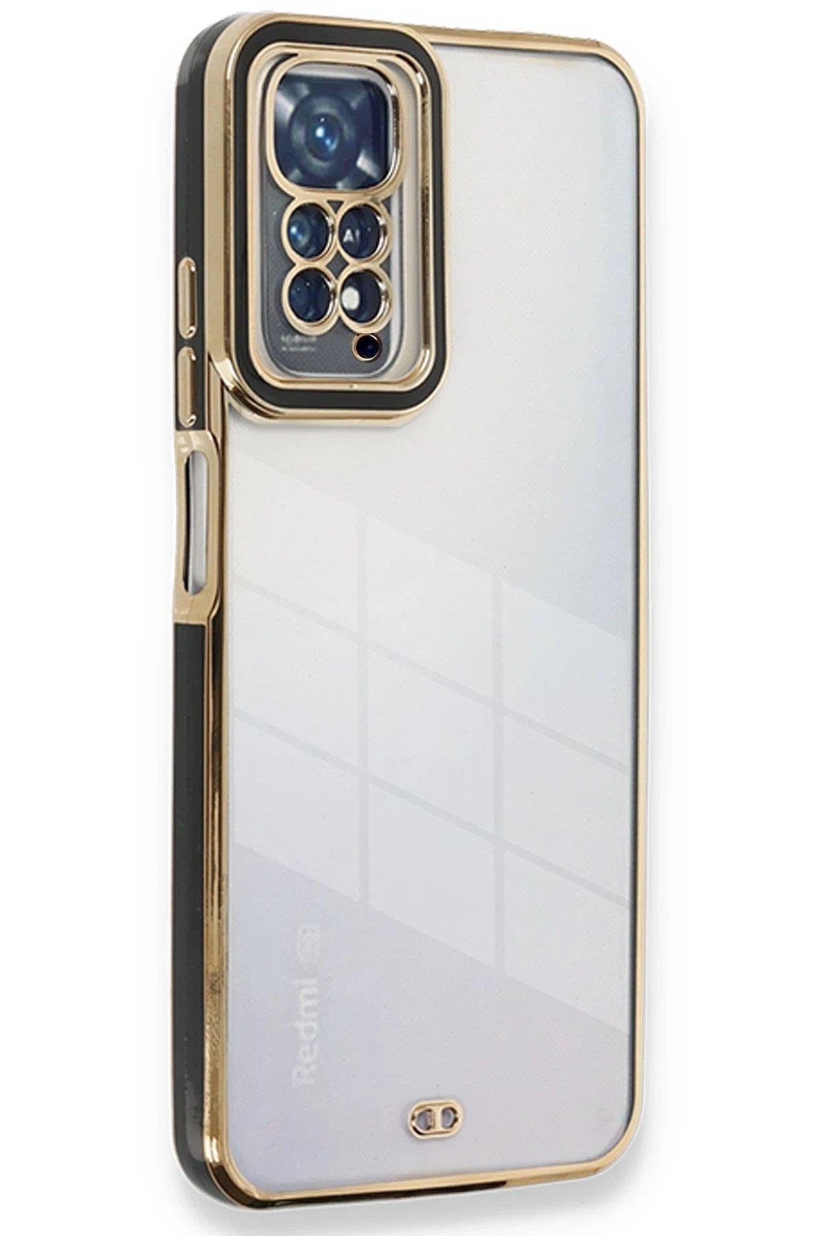 Newface Xiaomi Redmi Note 11 Pro Kılıf Liva Lens Silikon - Siyah