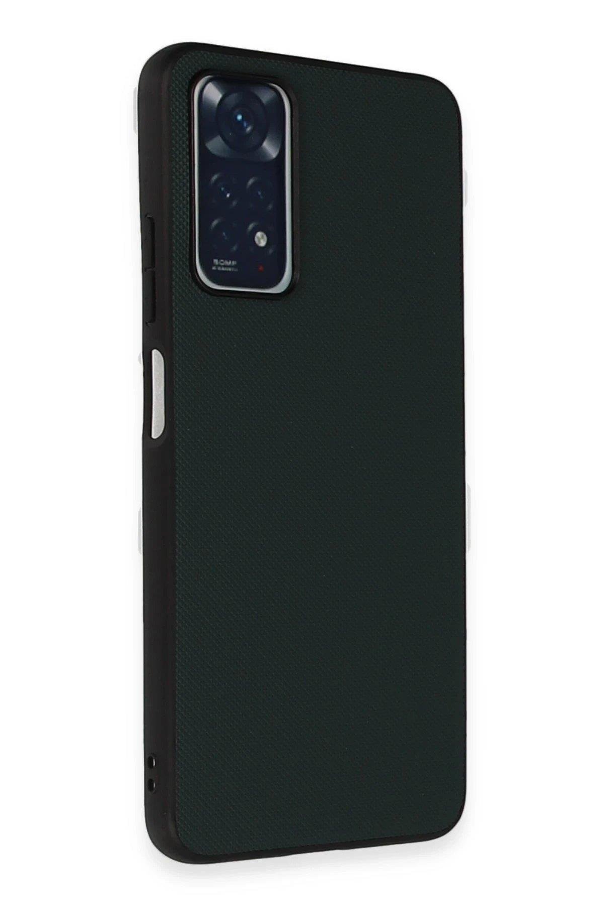 Newface Xiaomi Redmi Note 11 Pro Kılıf Taft Kapak - Koyu Yeşil