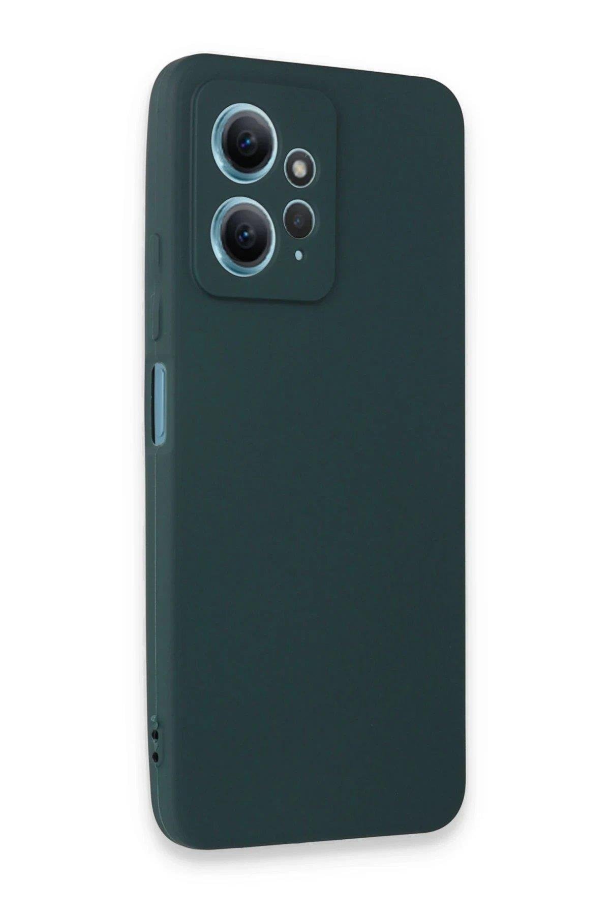 Newface Xiaomi Redmi Note 12 4G Kılıf First Silikon - Koyu Yeşil