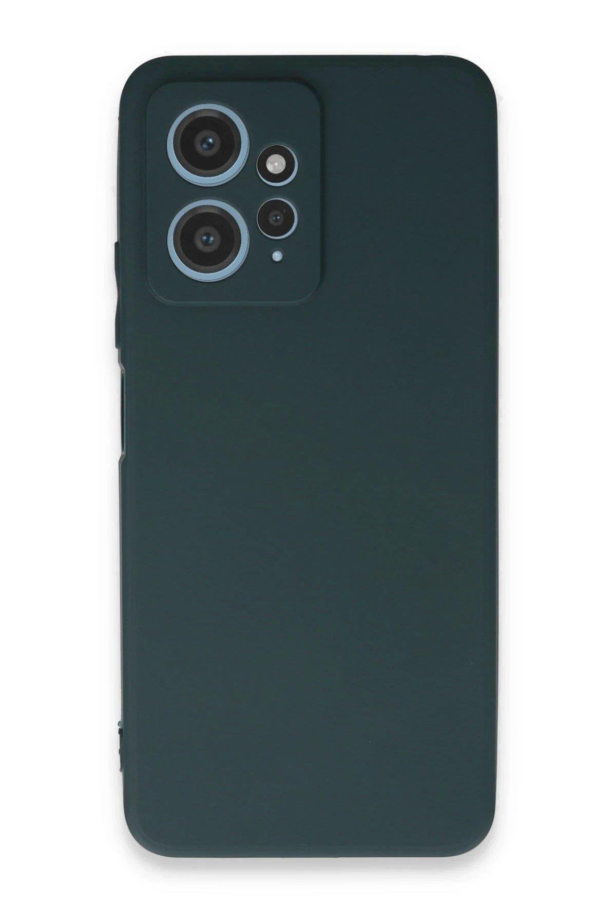 Newface Xiaomi Redmi Note 12 4G Kılıf First Silikon - Koyu Yeşil