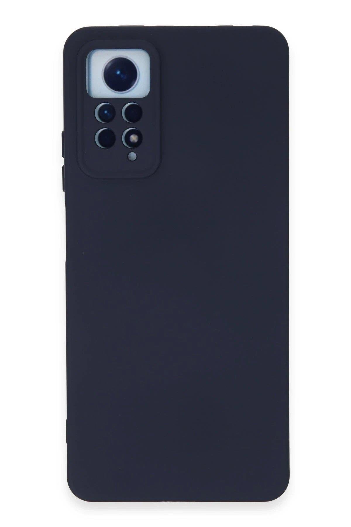 Newface Xiaomi Redmi Note 12 Pro 4G Kılıf Nano içi Kadife Silikon - Lacivert