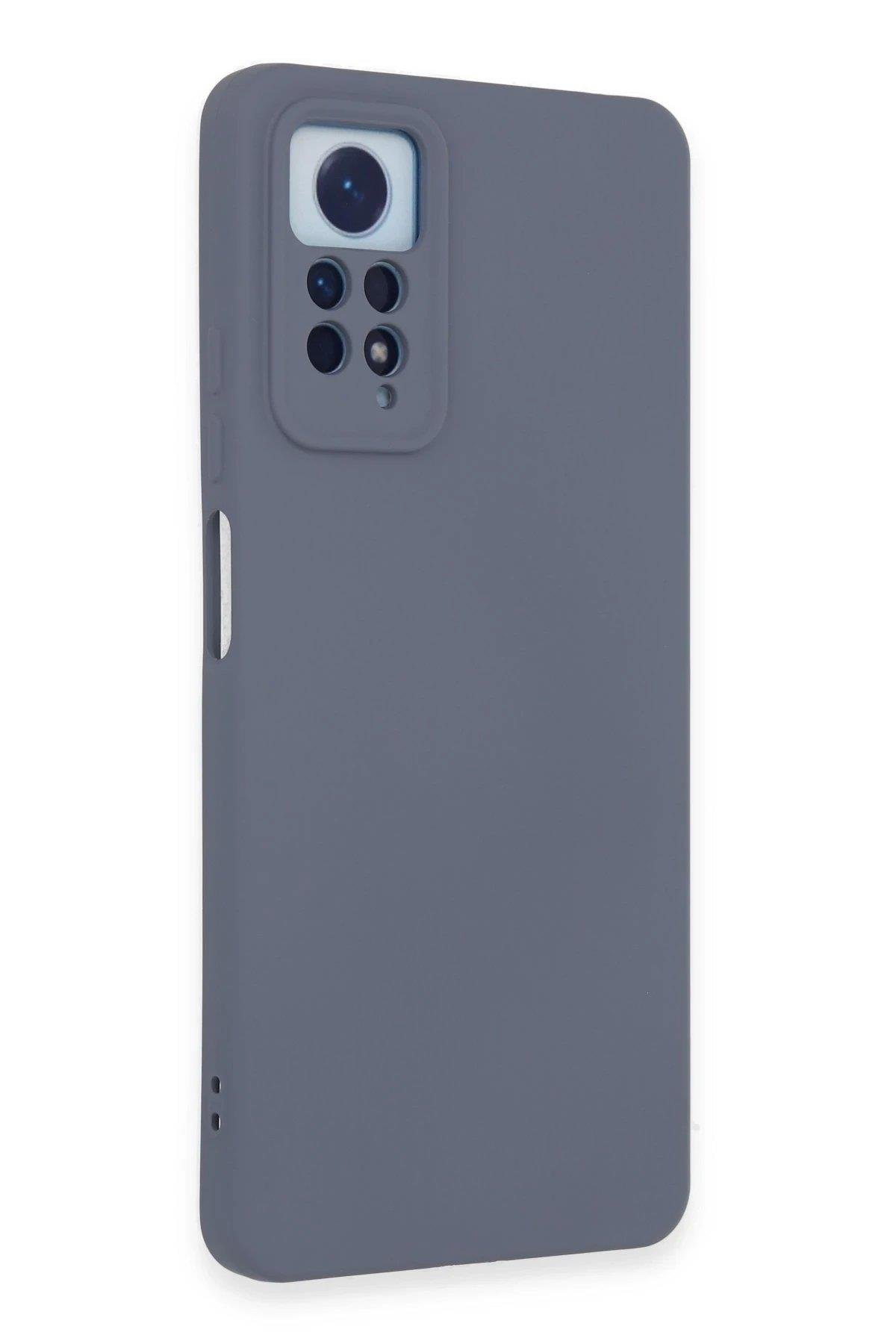 Newface Xiaomi Redmi Note 12 Pro 4G Kılıf Nano içi Kadife Silikon - Gri