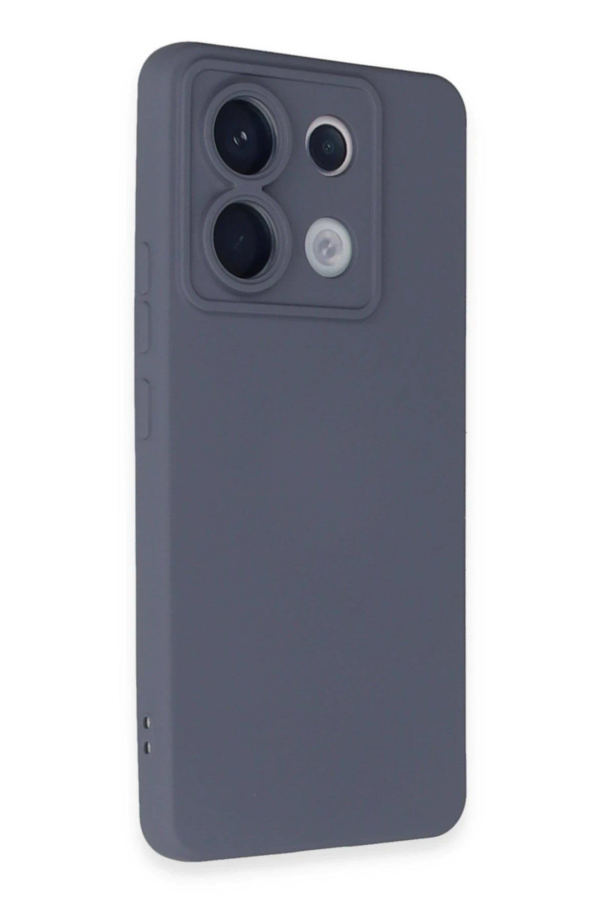 Newface Xiaomi Redmi Note 13 Pro 5G Kılıf Nano içi Kadife Silikon - Gri