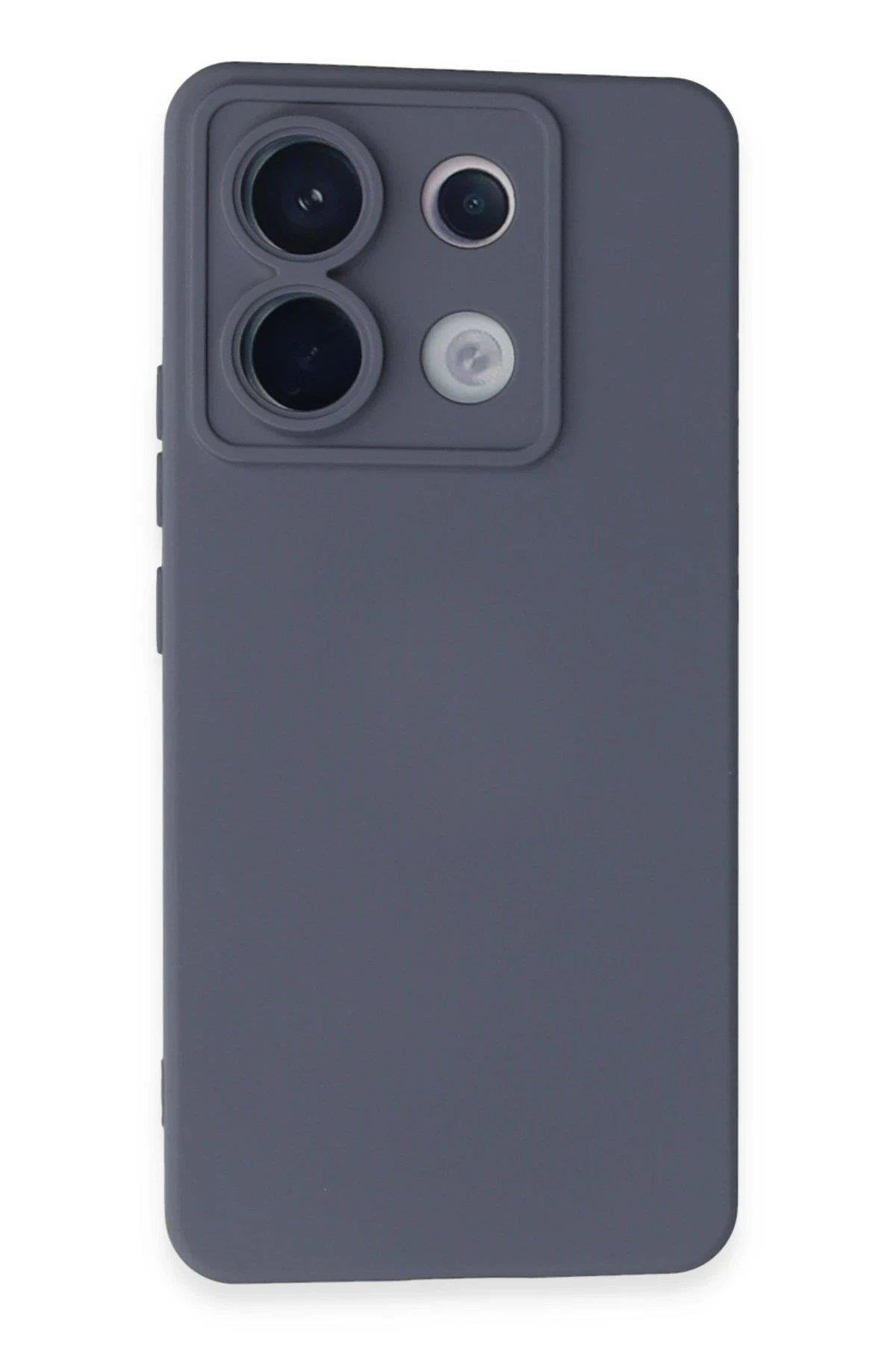 Newface Xiaomi Redmi Note 13 Pro 5G Kılıf Nano içi Kadife Silikon - Gri