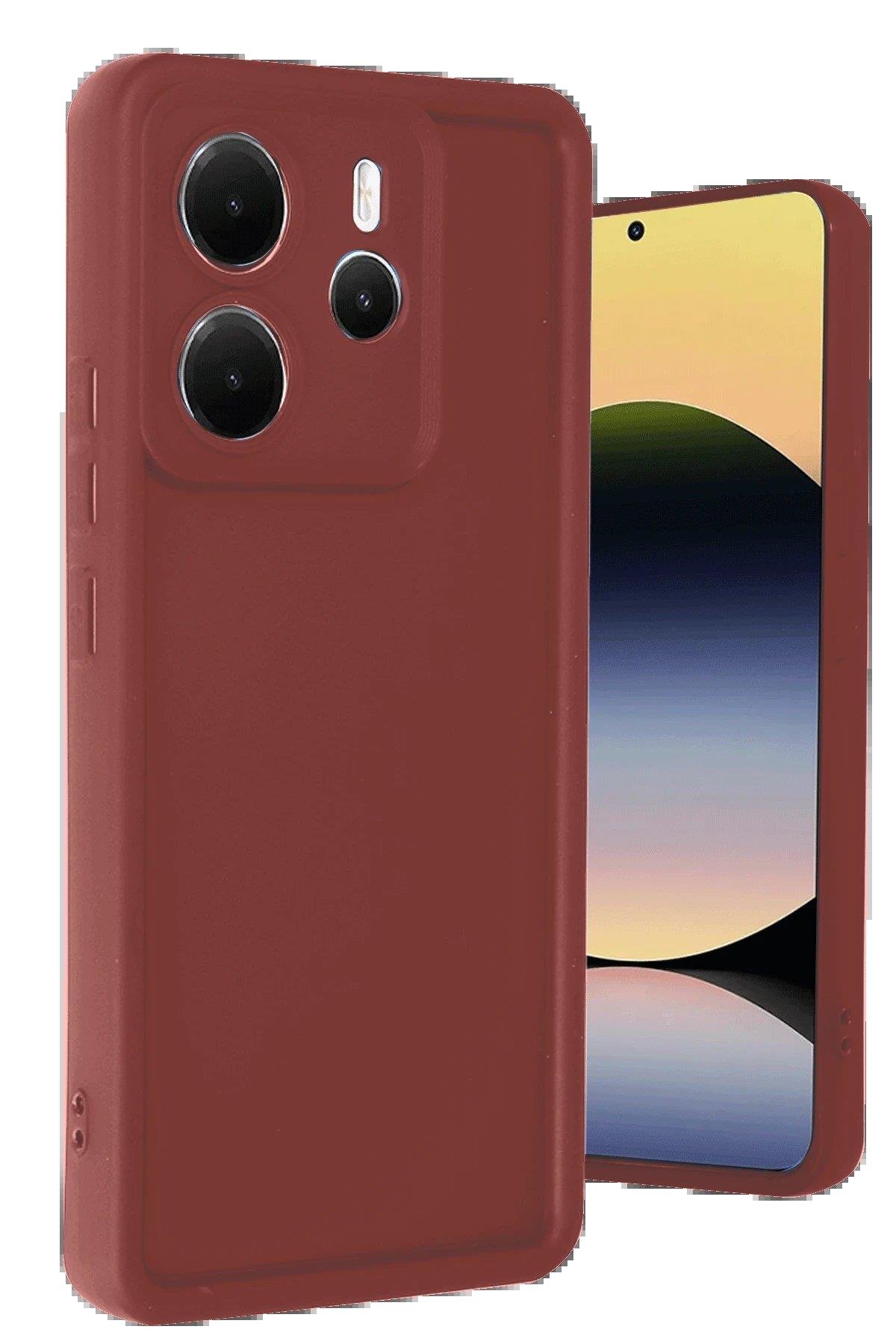 Newface Xiaomi Redmi Note 14 4G Kılıf Viera Silikon - Bordo