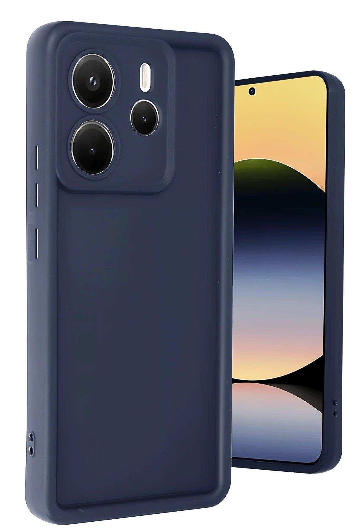 Newface Xiaomi Redmi Note 14 4G Kılıf Viera Silikon - Lacivert