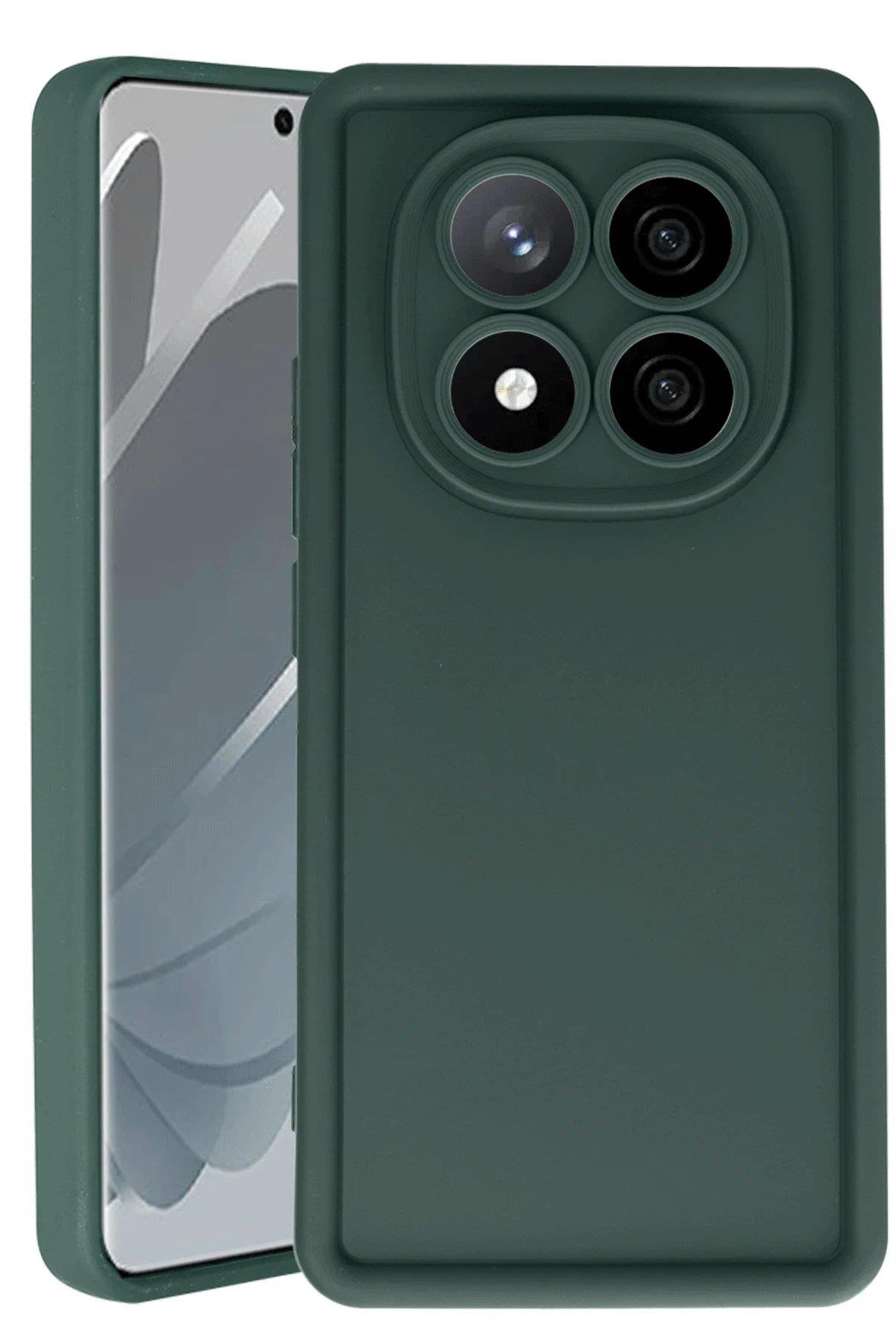 Newface Xiaomi Redmi Note 14 Pro 4G Kılıf Viera Silikon - Koyu Yeşil