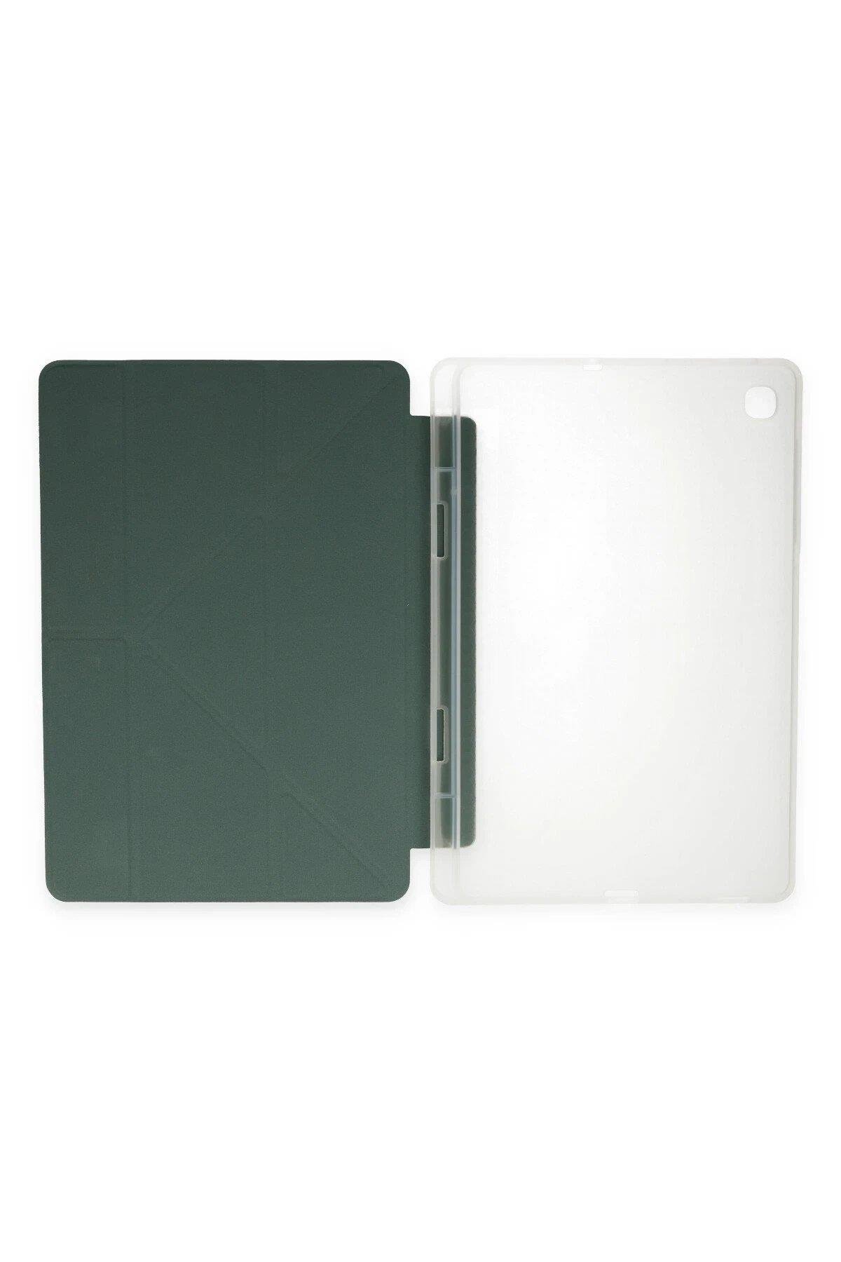 Newface Xiaomi Redmi Pad SE Kılıf Kalemlikli Mars Tablet Kılıfı - Koyu Yeşil