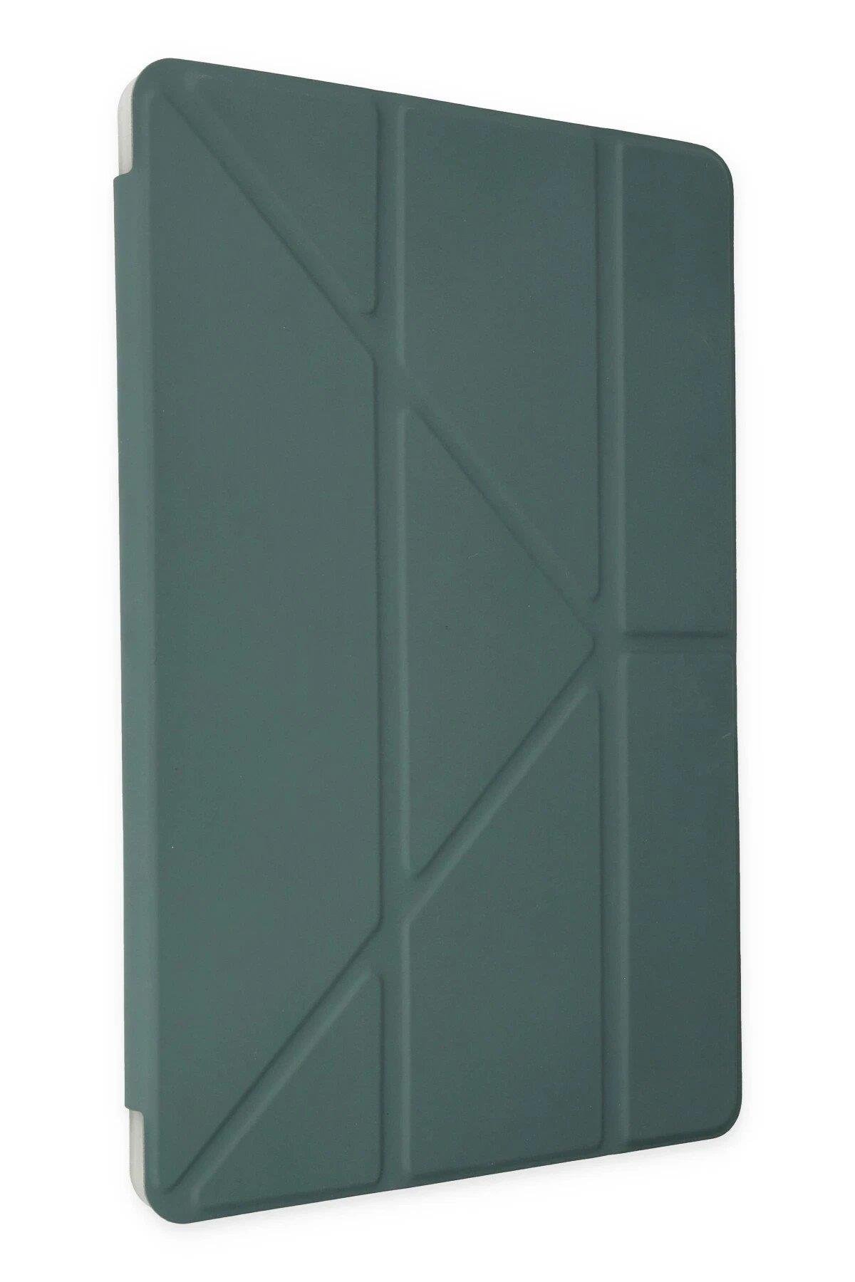 Newface Xiaomi Redmi Pad SE Kılıf Kalemlikli Mars Tablet Kılıfı - Koyu Yeşil